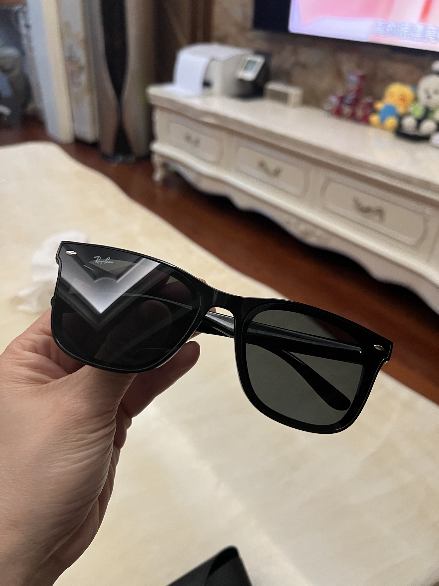 custom review-RayBan Пластиковая оправа Квадратные Солнцезащитные очки Унисекс