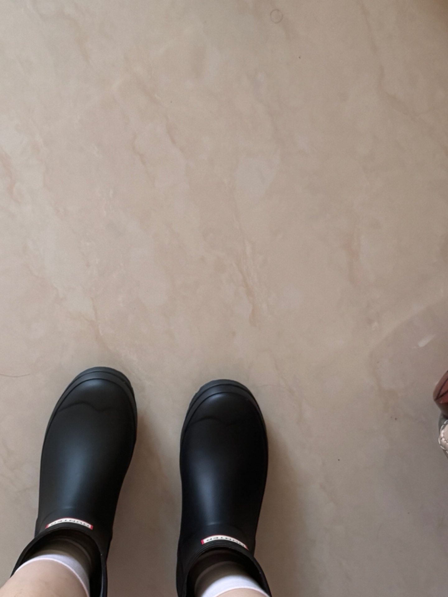 custom review-HUNTER Устойчивые к истиранию амортизирующие резиновые сапоги женские черные