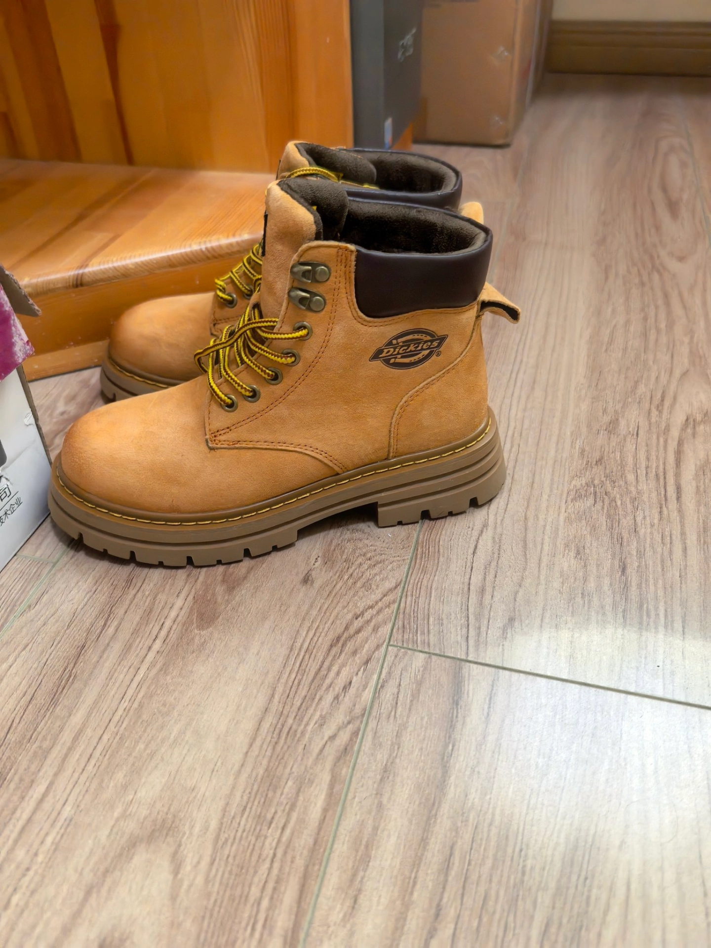 custom review-Dickies 12cm Мартин Ботинки Женские Earth Желтый