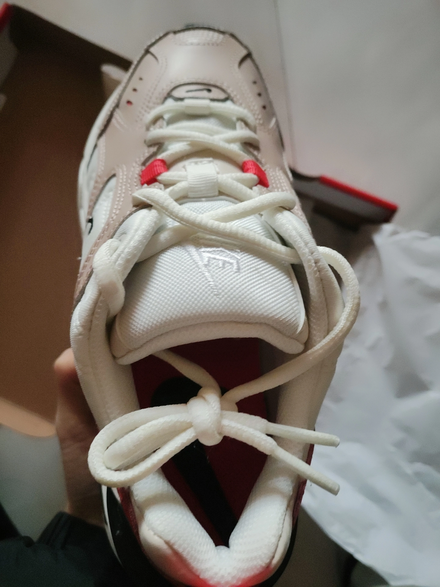 custom review-Nike M2K Tekno Low Топ Толстоподошвенные кроссовки Женские Белые Молочно-чайный