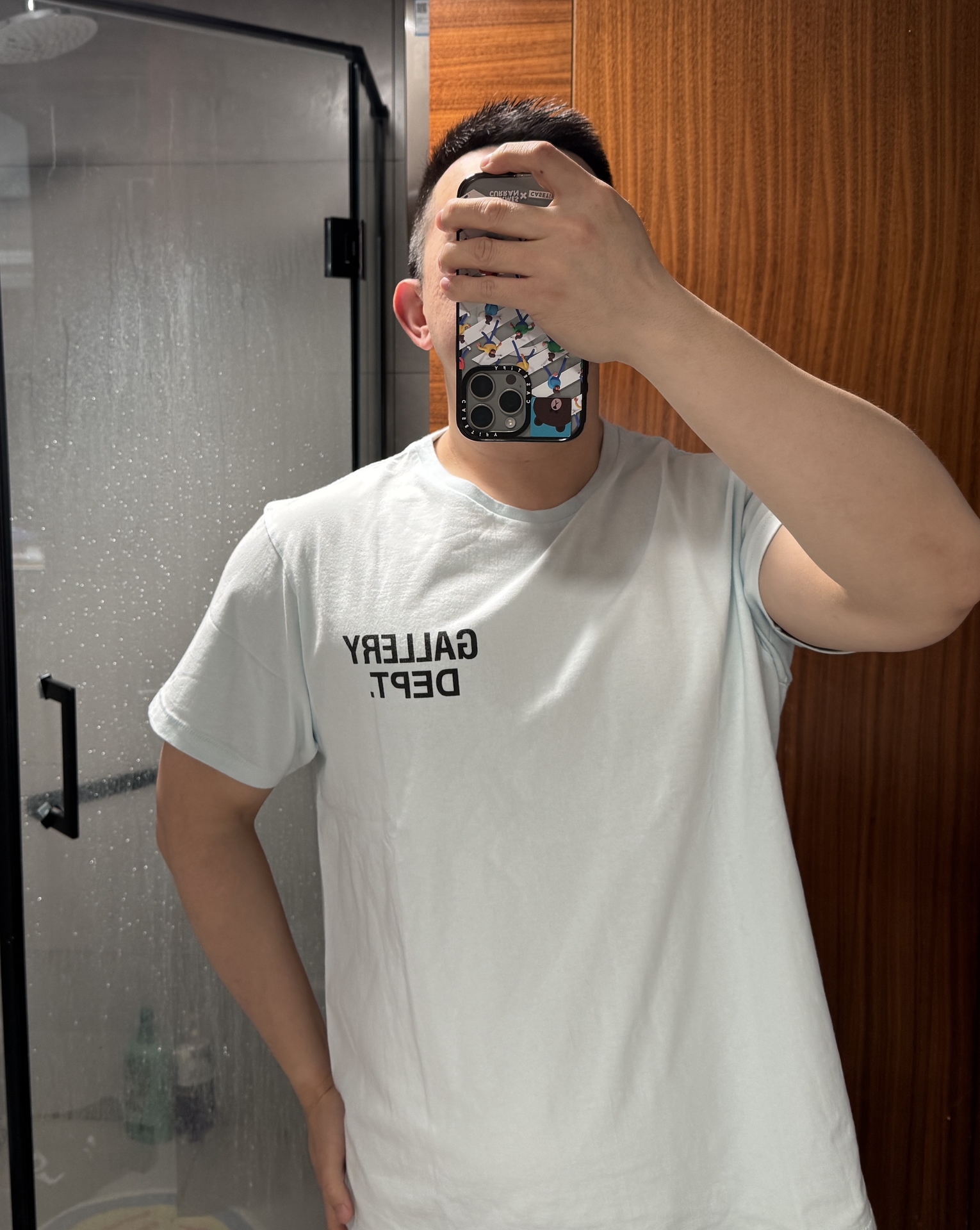 custom review-Gallery Dept. Мужские синие T-рубашки