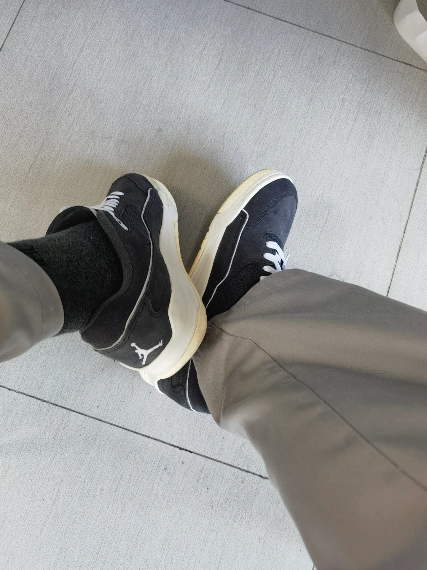 custom review-Jordan Flight Корт Нижняя юбка Устойчивая к истиранию Низкий Топ Винтажные баскетбольные кроссовки Унисекс Серый