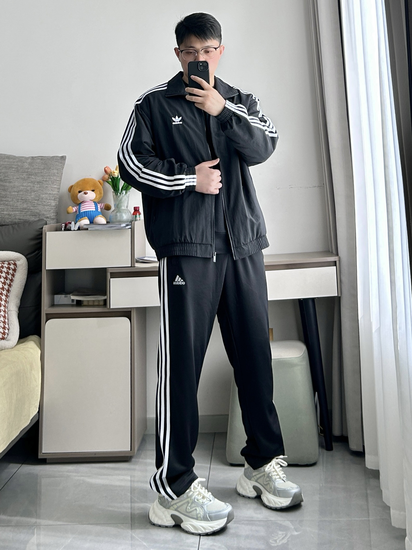 175 70|兄弟们,男生黑色系运动感穿搭真酷,简约休闲