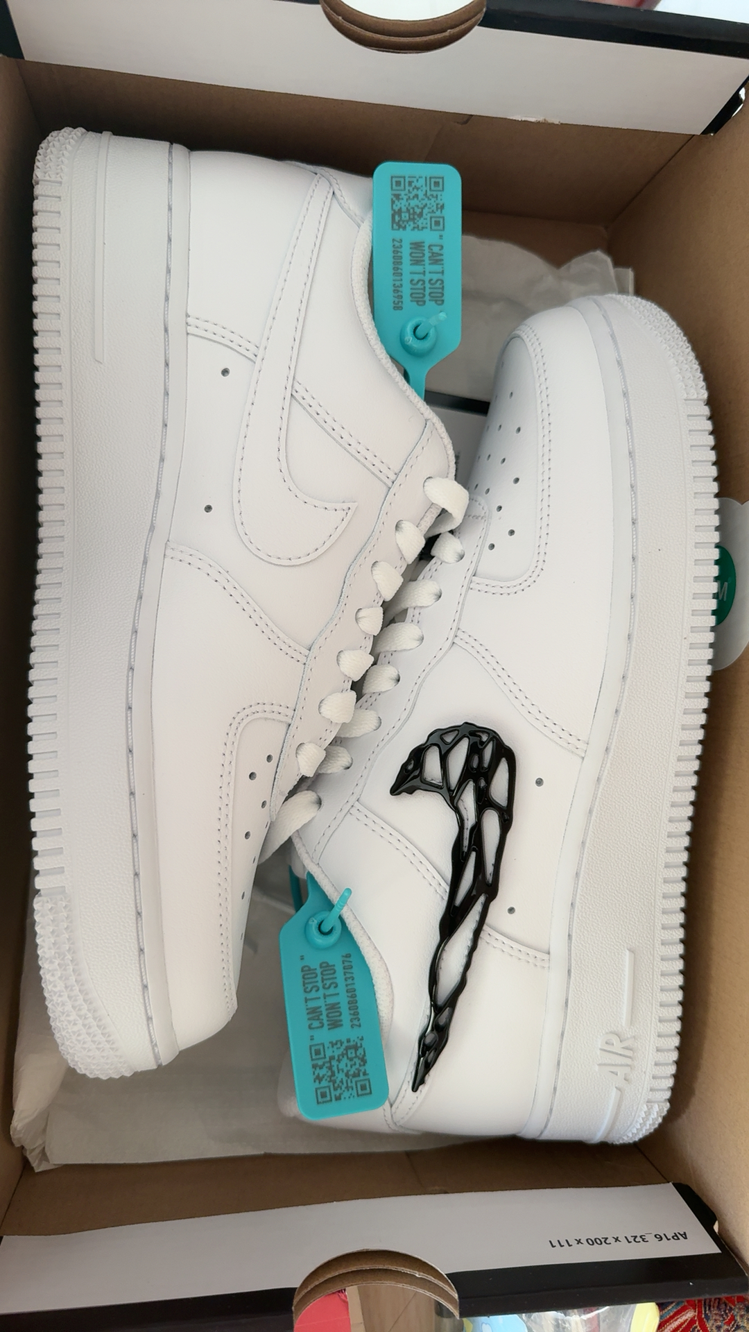 custom review-Nike Air FORCE 1 Slip-on Устойчивый к истиранию Низкий Топ Скейтбординг Кроссовки Унисекс Белый Черный