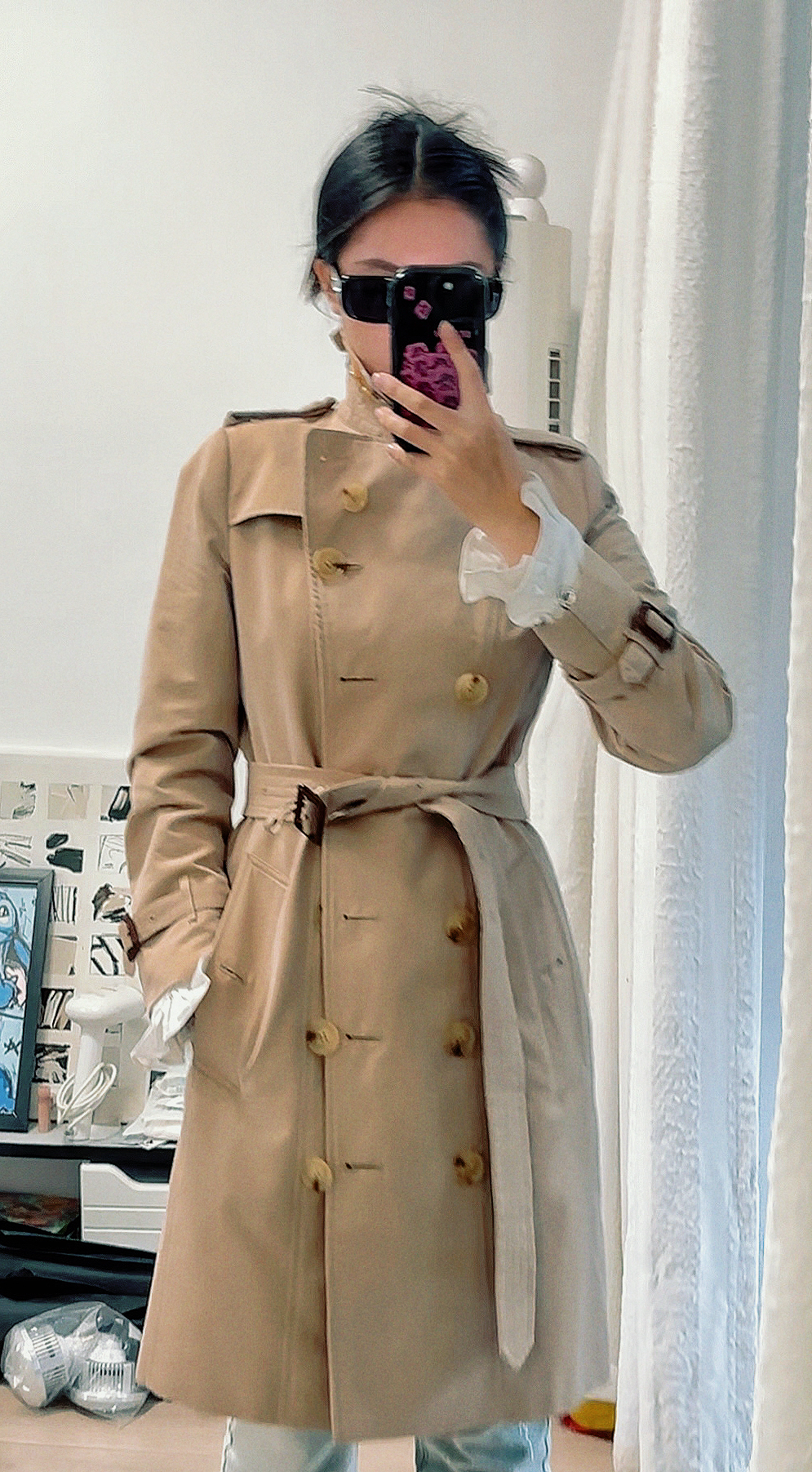 巴宝莉burberry肯辛顿风衣