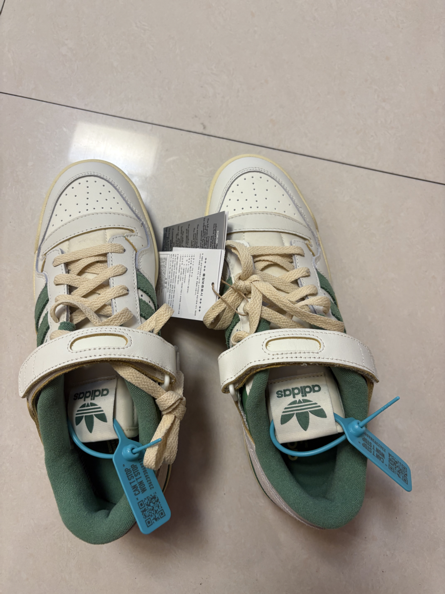 custom review-Adidas Originals FORUM Low Топ Скейтборд Кроссовки Унисекс Белый Зеленый