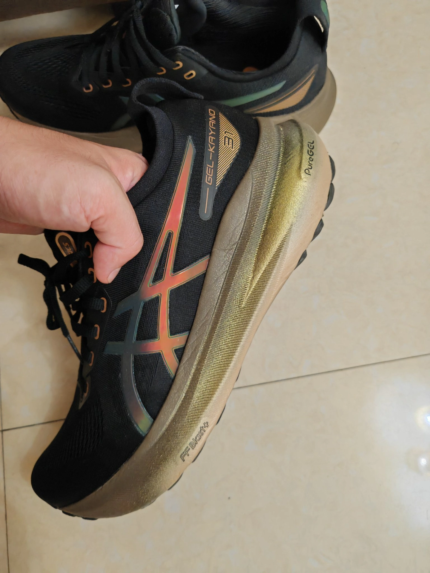 custom review-Asics Gel Kayano 31 Сетка Устойчивая к истиранию Дышащие Низкие Беговые кроссовки Мужские Черные