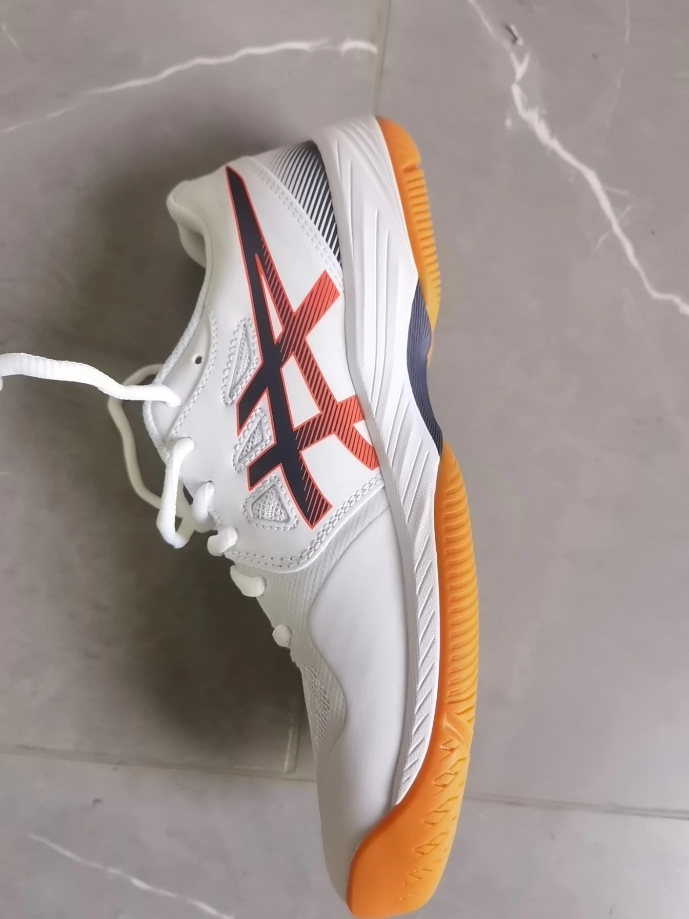 custom review-ASICS Gel Court Hunter 3 Устойчивый к истиранию Дышащая Низкая Обувь для Бадминтона Мужская Белая