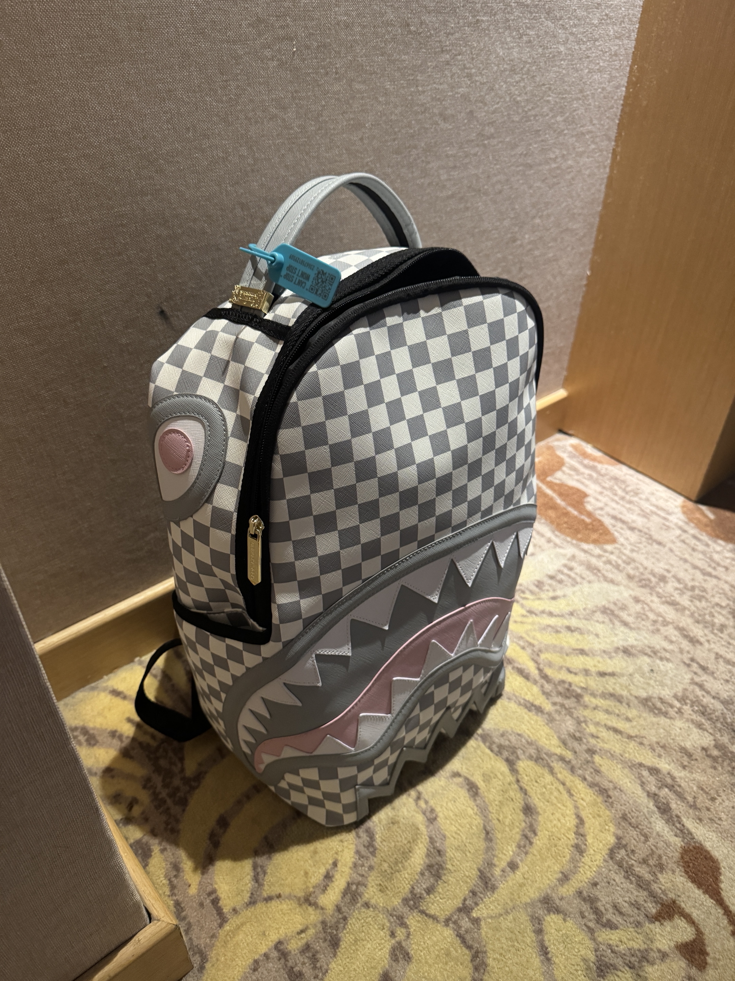 custom review-SPRAYGROUND ПВХ Рюкзак Стандартный Унисекс Серый Белый