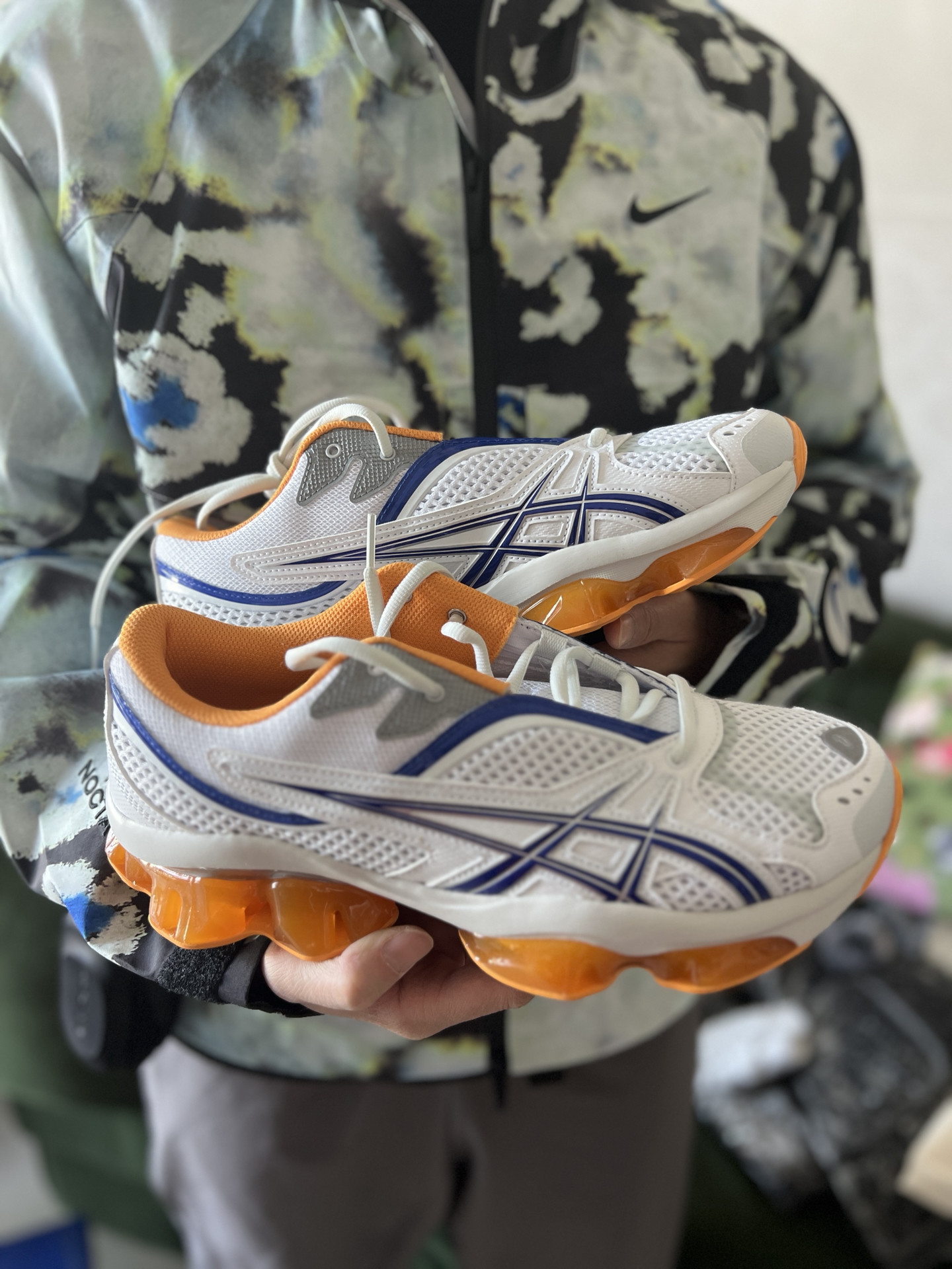 custom review-Kiko Kostadinov x Asics Гель Quantum Zientzia Сетка Низкий Топ Повседневная Обувь Мужская Белый Синий