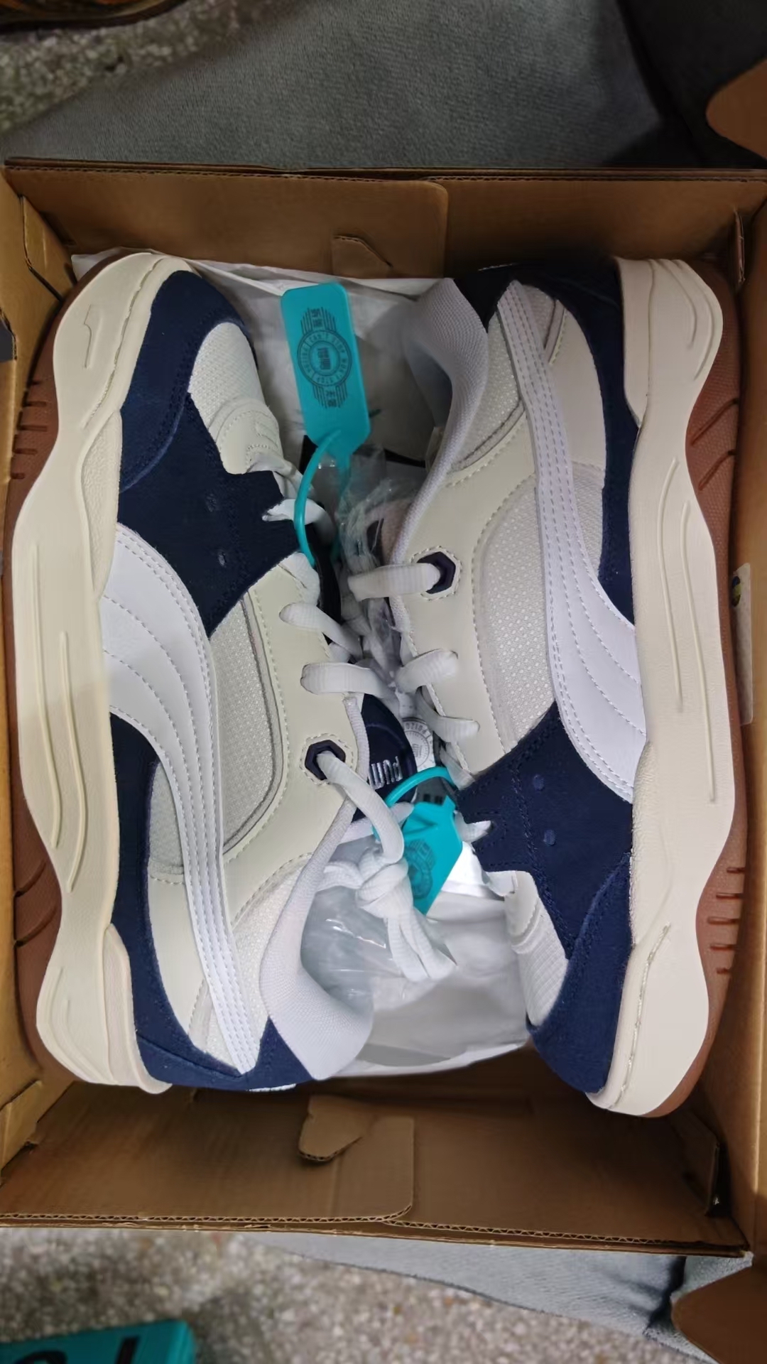 custom review-PUMA 180 Темно-синий Abrasion Resistant Низкий Топ Скейтборд Кроссовки Унисекс Темно-синий