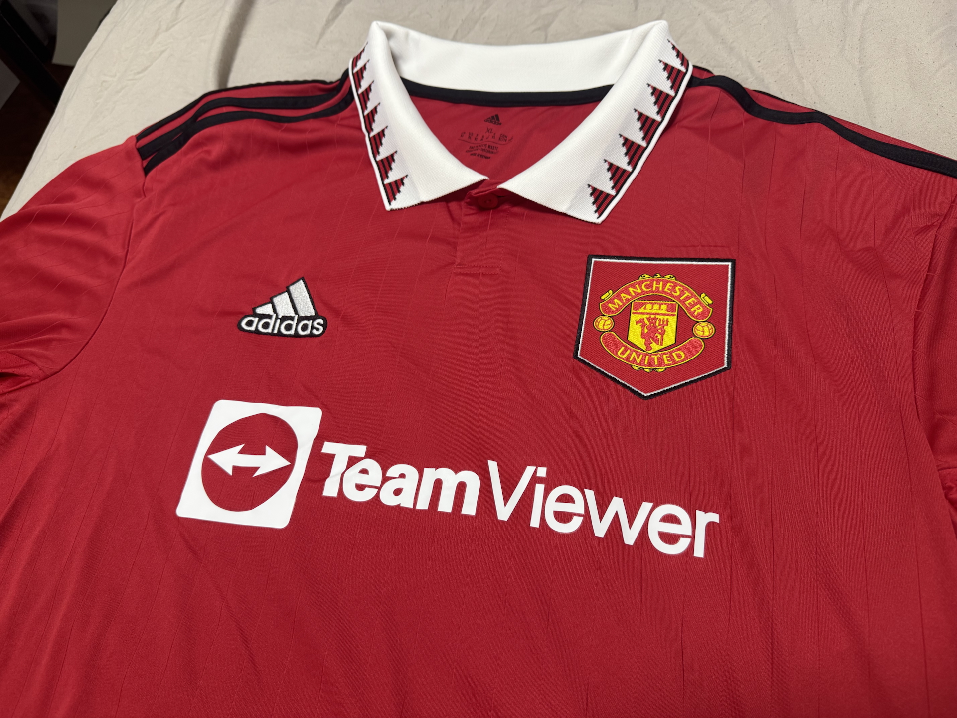 custom review-Adidas T-Shirt Фанатская версия Мужская Красная