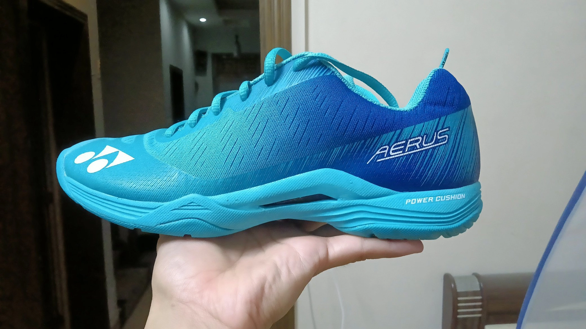 custom review-YONEX POWER CUSHION AERUS Текстиль Синтетическая кожа Градиент