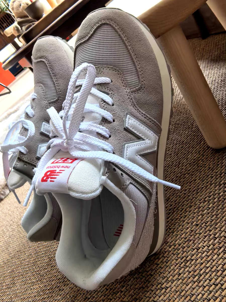 custom review-New Balance NB 574 Low Топ Беговые кроссовки Унисекс Серый Белый