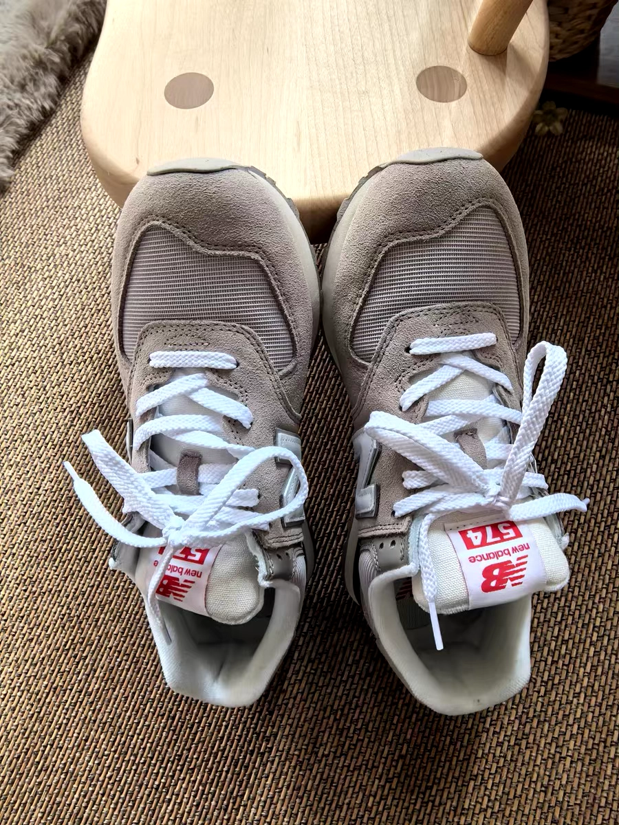 custom review-New Balance NB 574 Low Топ Беговые кроссовки Унисекс Серый Белый