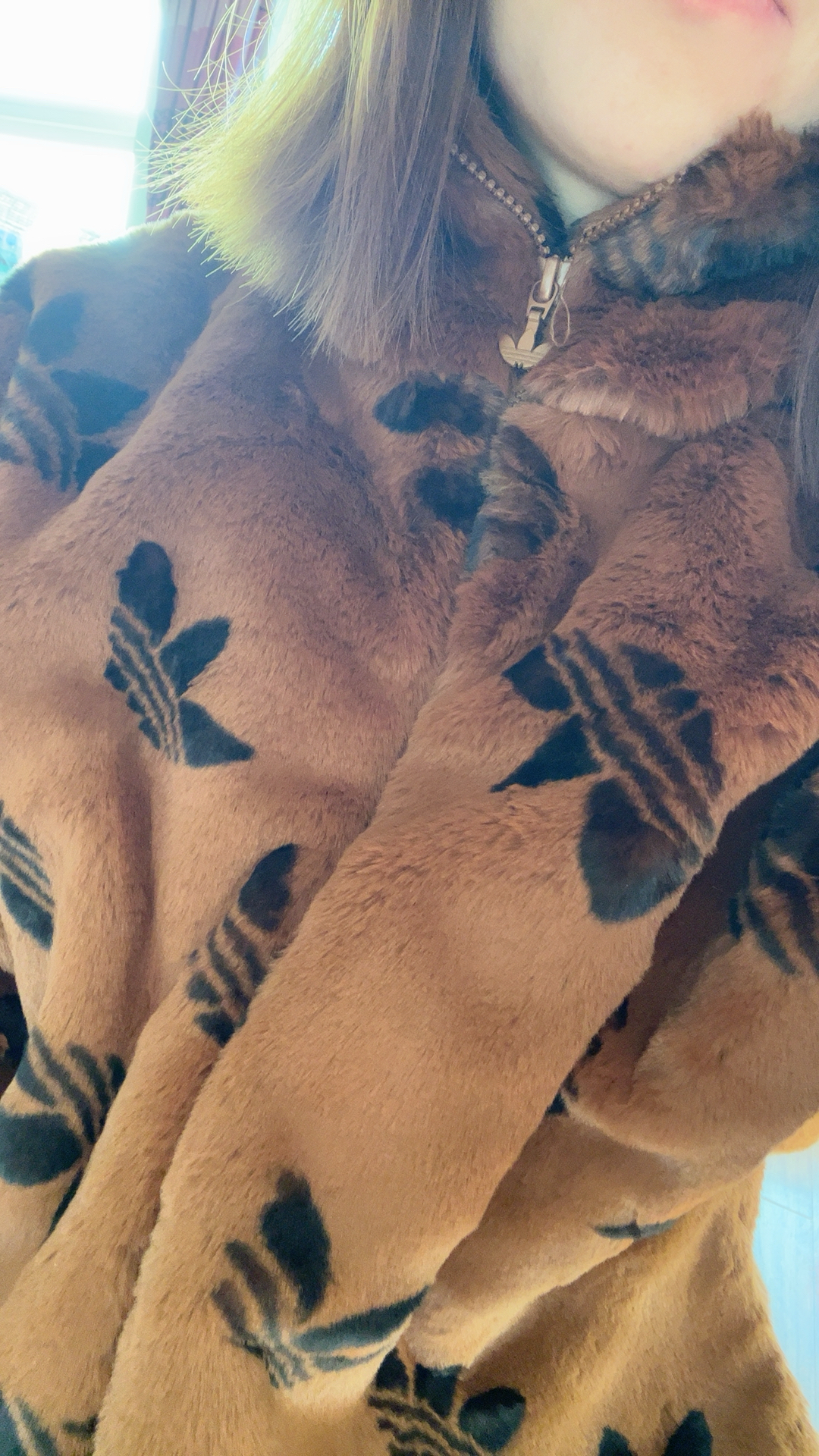 custom review-Adidas Originals Куртка International Size Зимняя Унисекс Коричневая