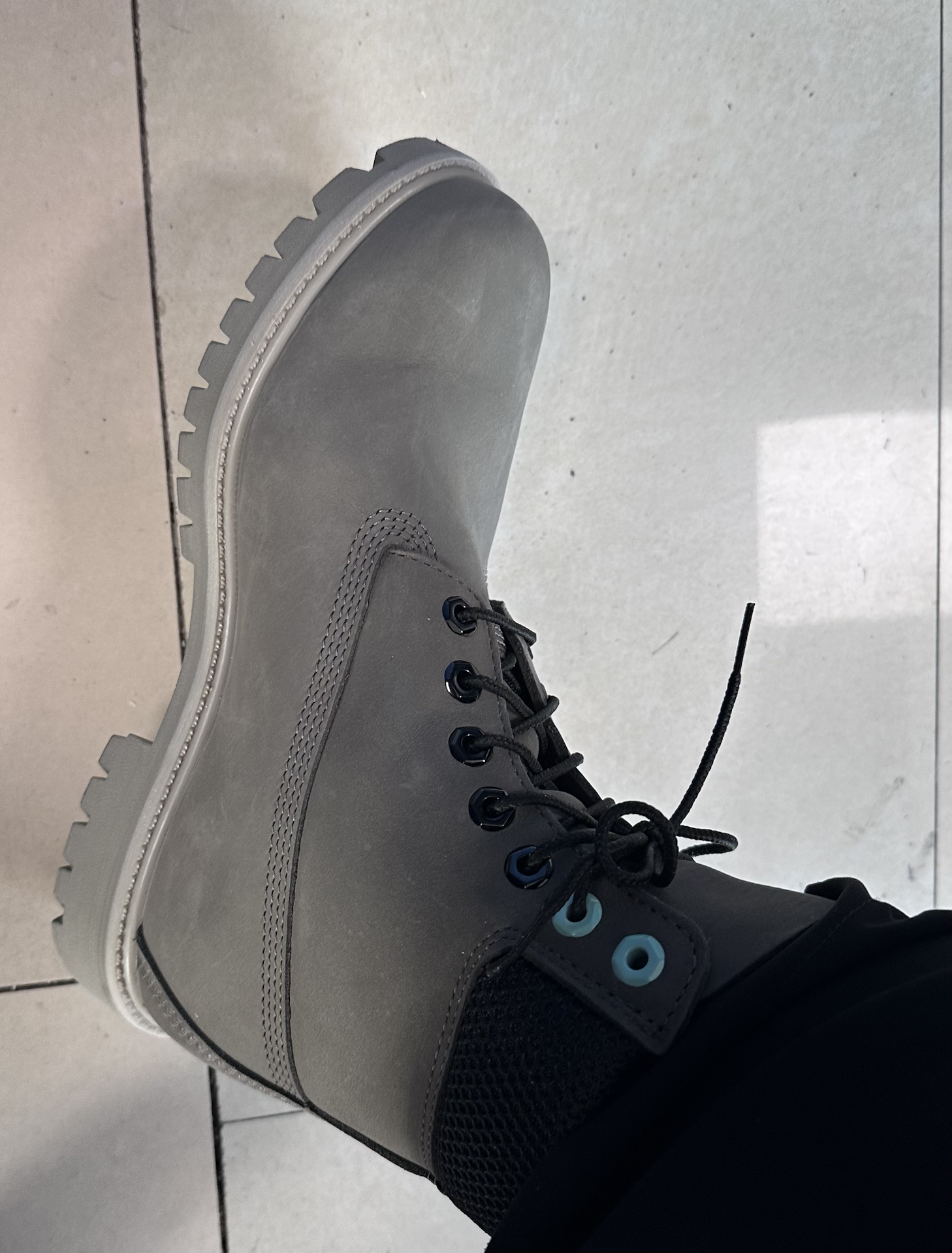 custom review-Timberland Premium Crew Martin Boot Средний каблук Мужской Серый