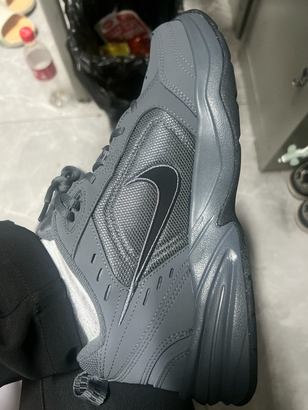 custom review-Nike Air King 4 Амортизация Дышащий Легкий Повседневный Мужской Серый