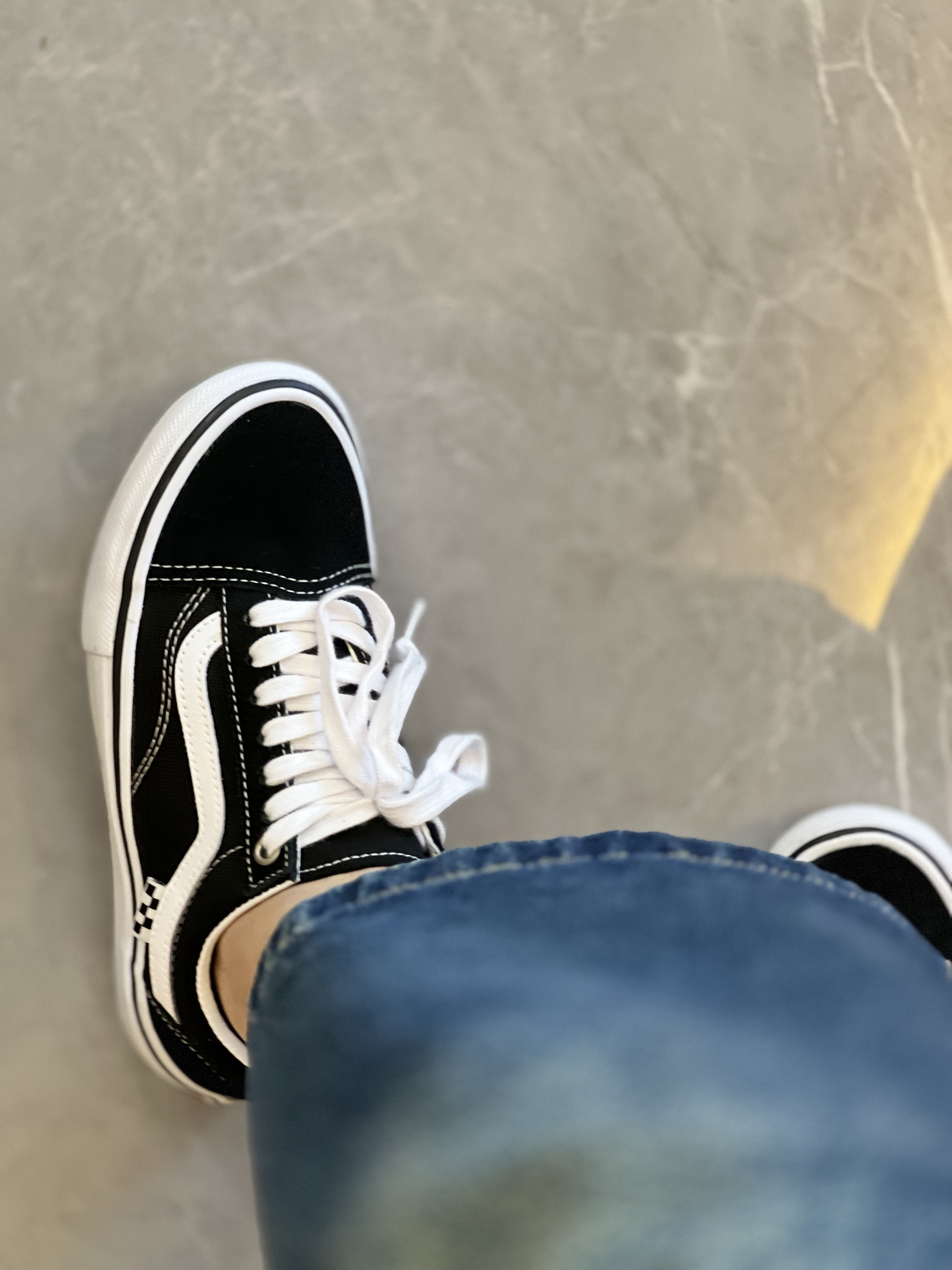 custom review-Vans Old Skool SKATE CLASSICS Низкие Кроссовки для скейтбординга Унисекс Черный Белый