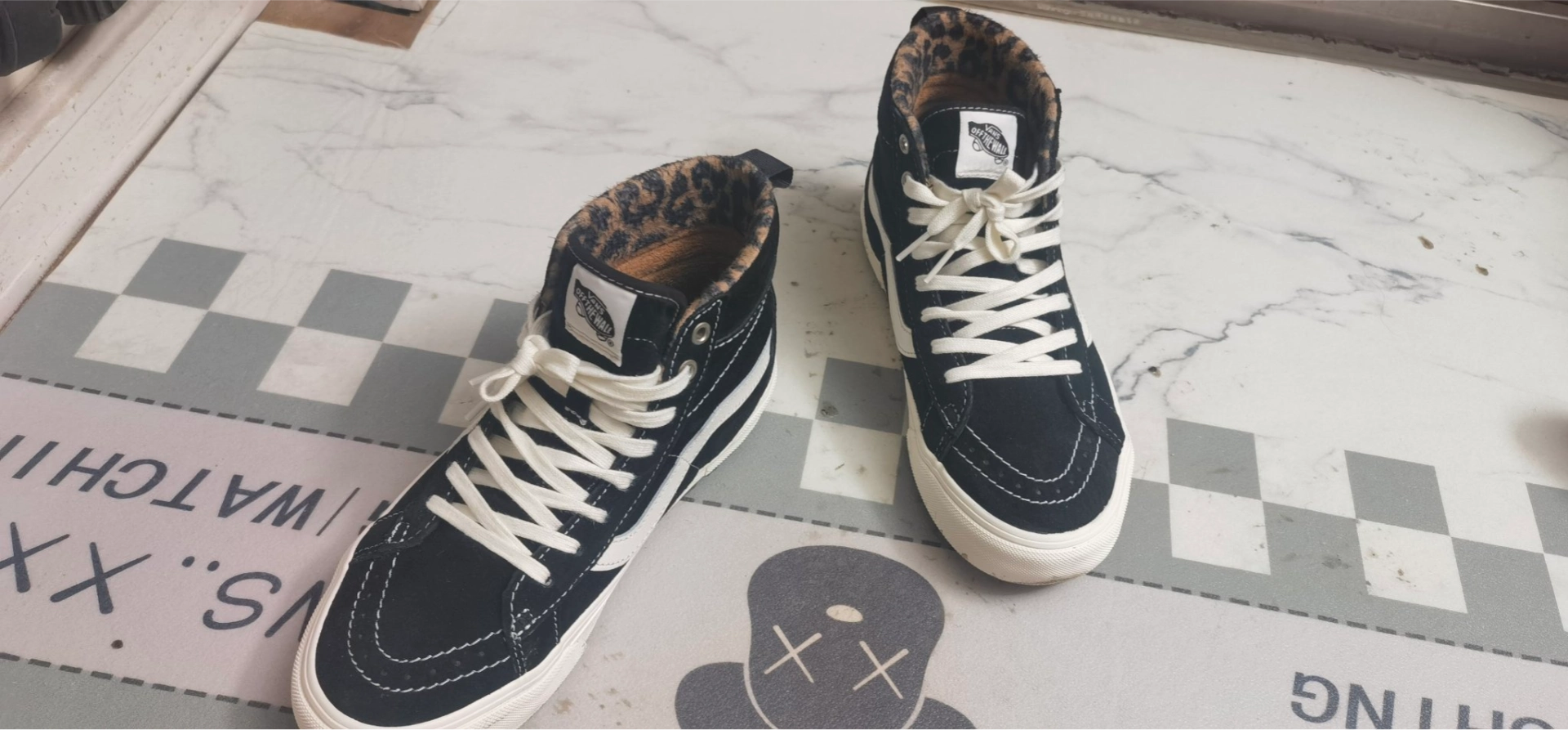 custom review-VANS SK8 Устойчивые к истиранию высокие кроссовки для скейтбординга унисекс