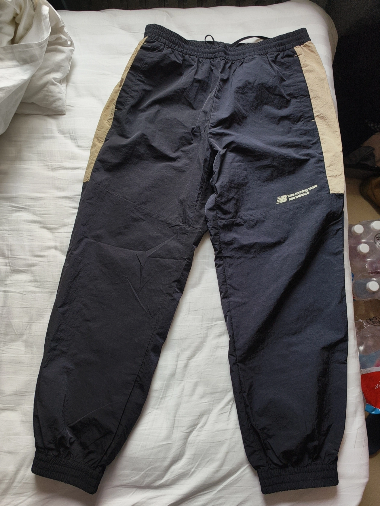 custom review-New Balance Вязаные тренировочные брюки мужские черные