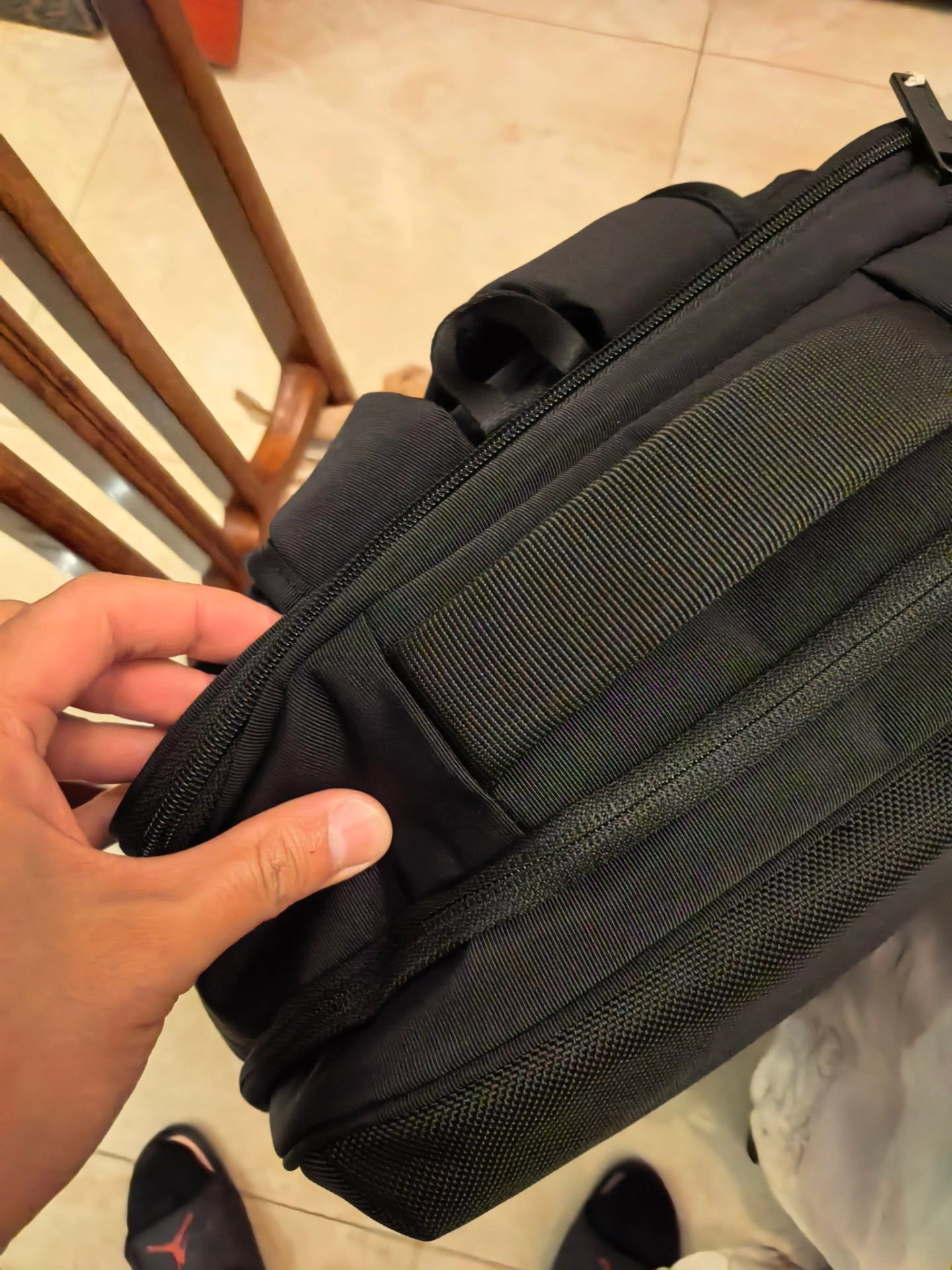 custom review-SAMSONITE Ткань Переработанный нейлон Сумка для путешествий Рюкзак Большой Мужской Черный