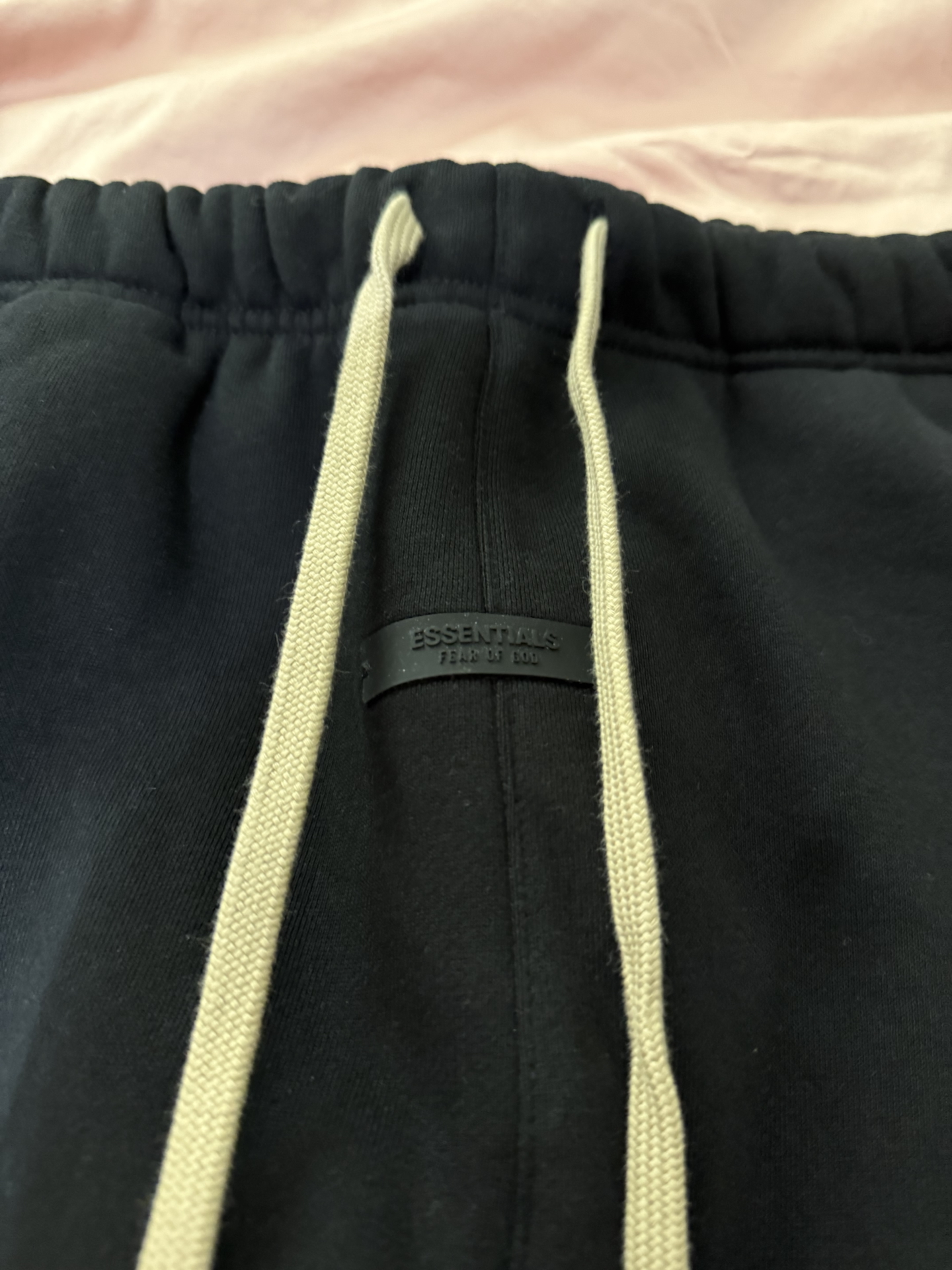 custom review-Fear Of God Essentials Повседневные брюки Мужской Метеоритный черный