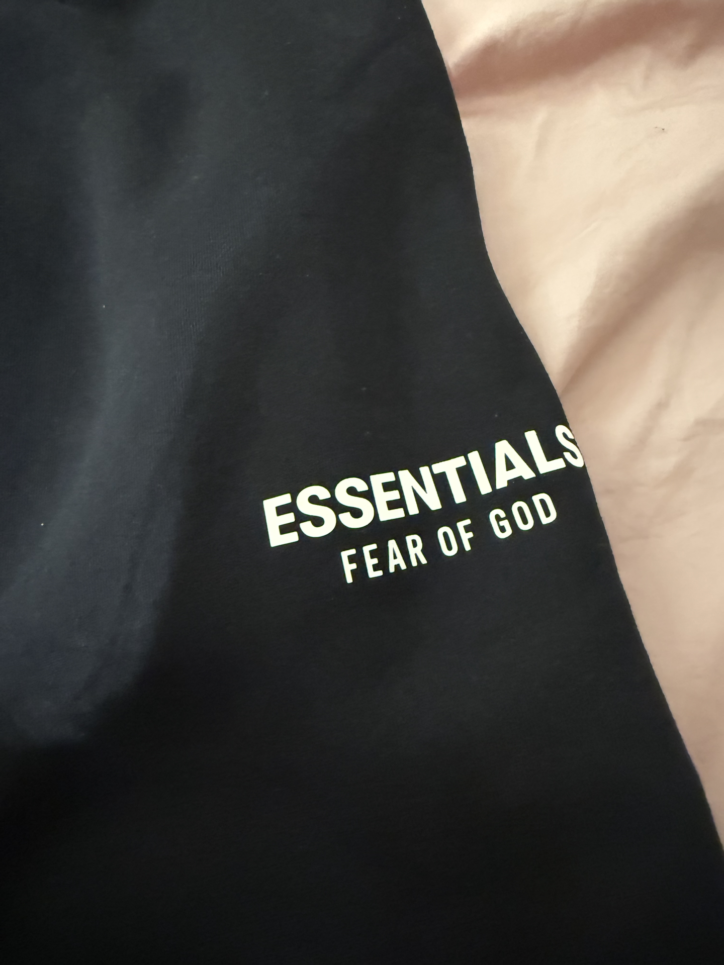 custom review-Fear Of God Essentials Повседневные брюки Мужской Метеоритный черный
