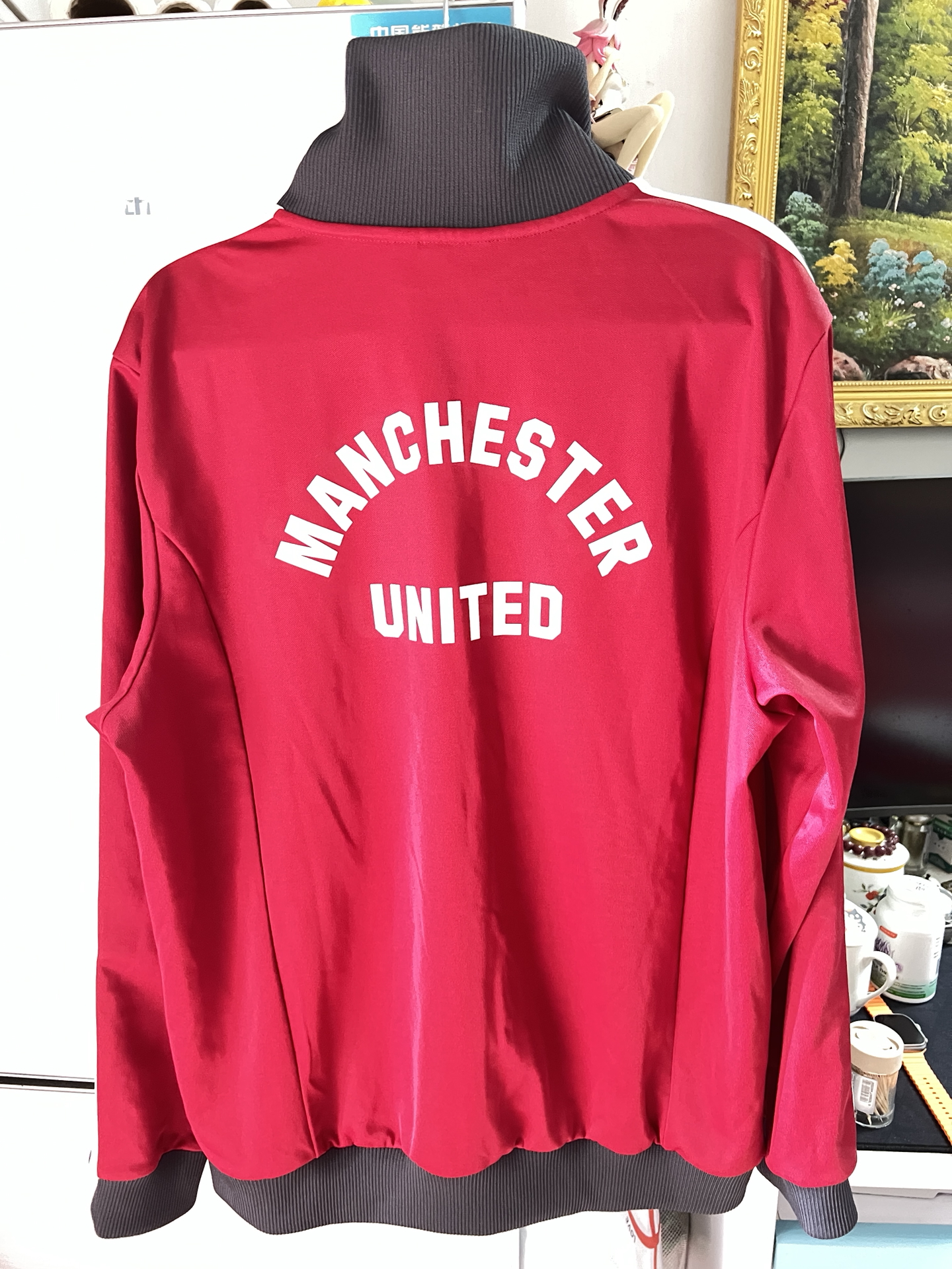 custom review-Adidas Originals MUFC MANCHESTER UNITED FW24 Куртка Мужская Victory Red