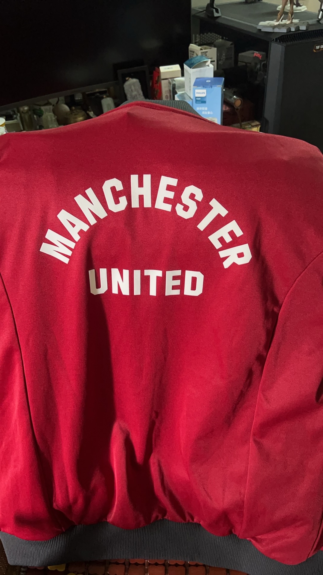 custom review-Adidas Originals MUFC MANCHESTER UNITED FW24 Куртка Мужская Victory Red