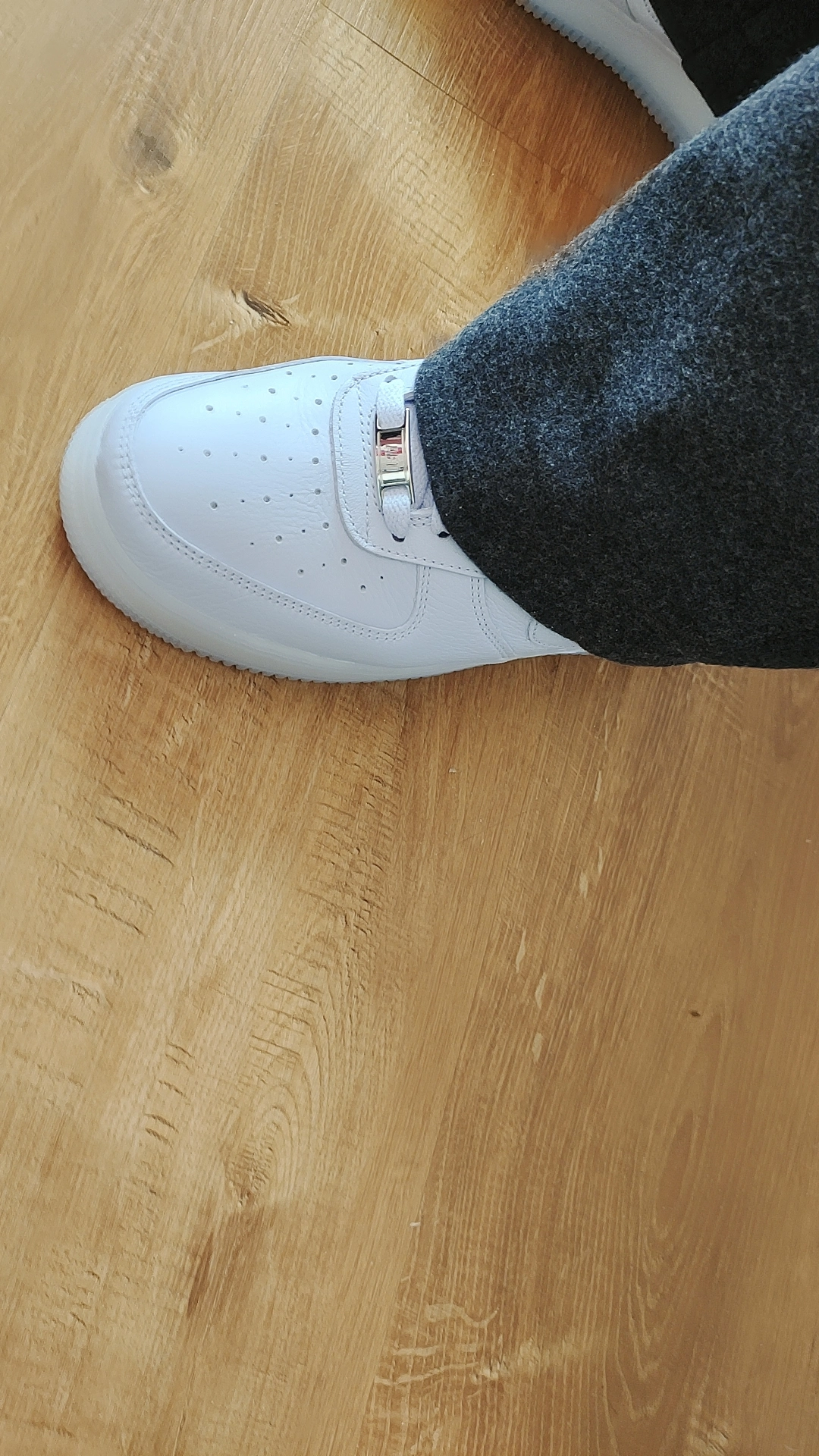 custom review-NOCTA x Nike Air FORCE 1 Slip-on Устойчивый к истиранию Низкий топ Скейтборд Кроссовки Унисекс Фиолетовый Серебряный