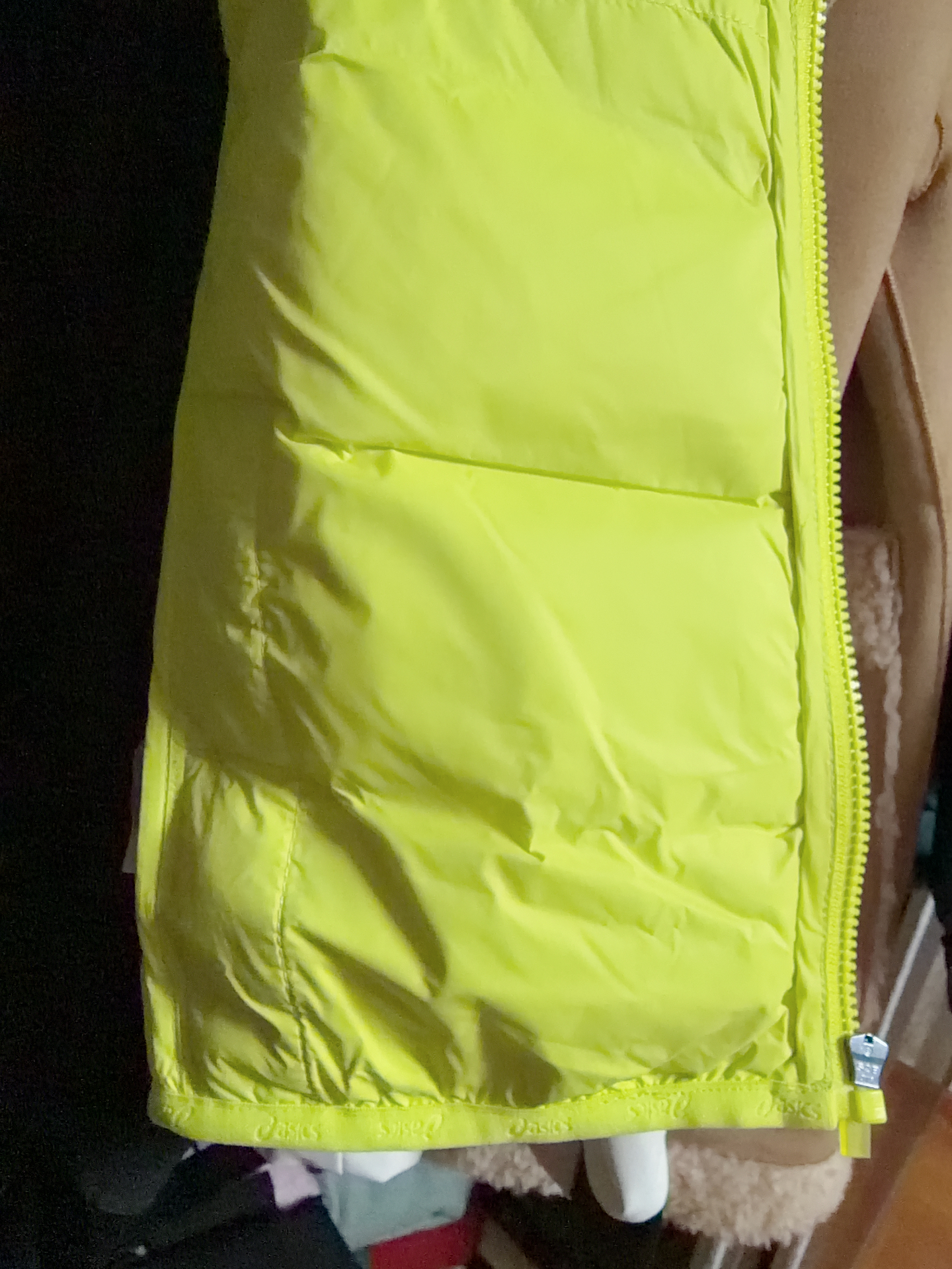 custom review-ASICS Желтый Зеленый Унисекс Пуховый жилет