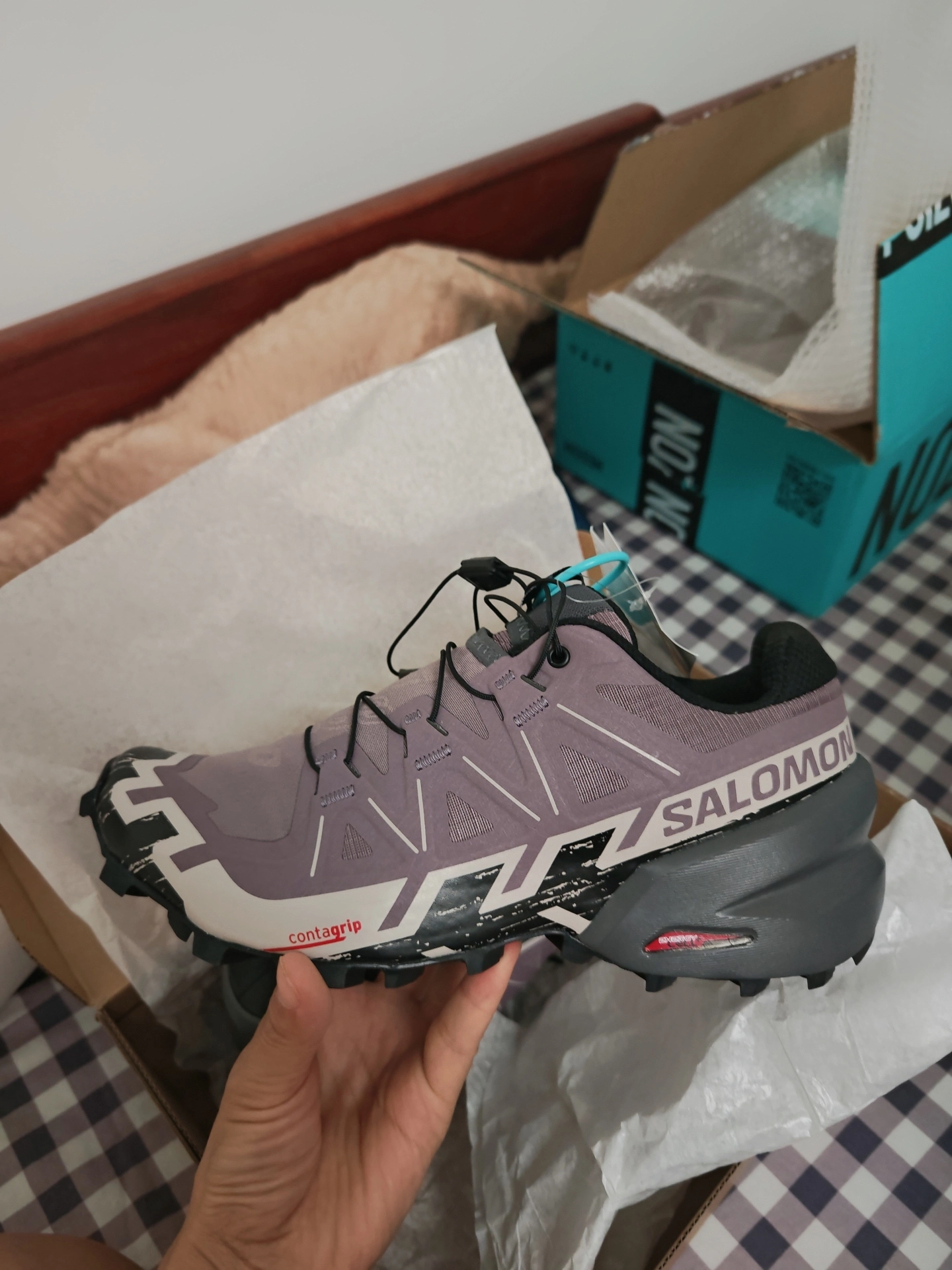 custom review-SALOMON Speedcross 6 Амортизация Поддержка Сцепление Низкий Топ Альпинистская Обувь Женская Фиолетовая Черная