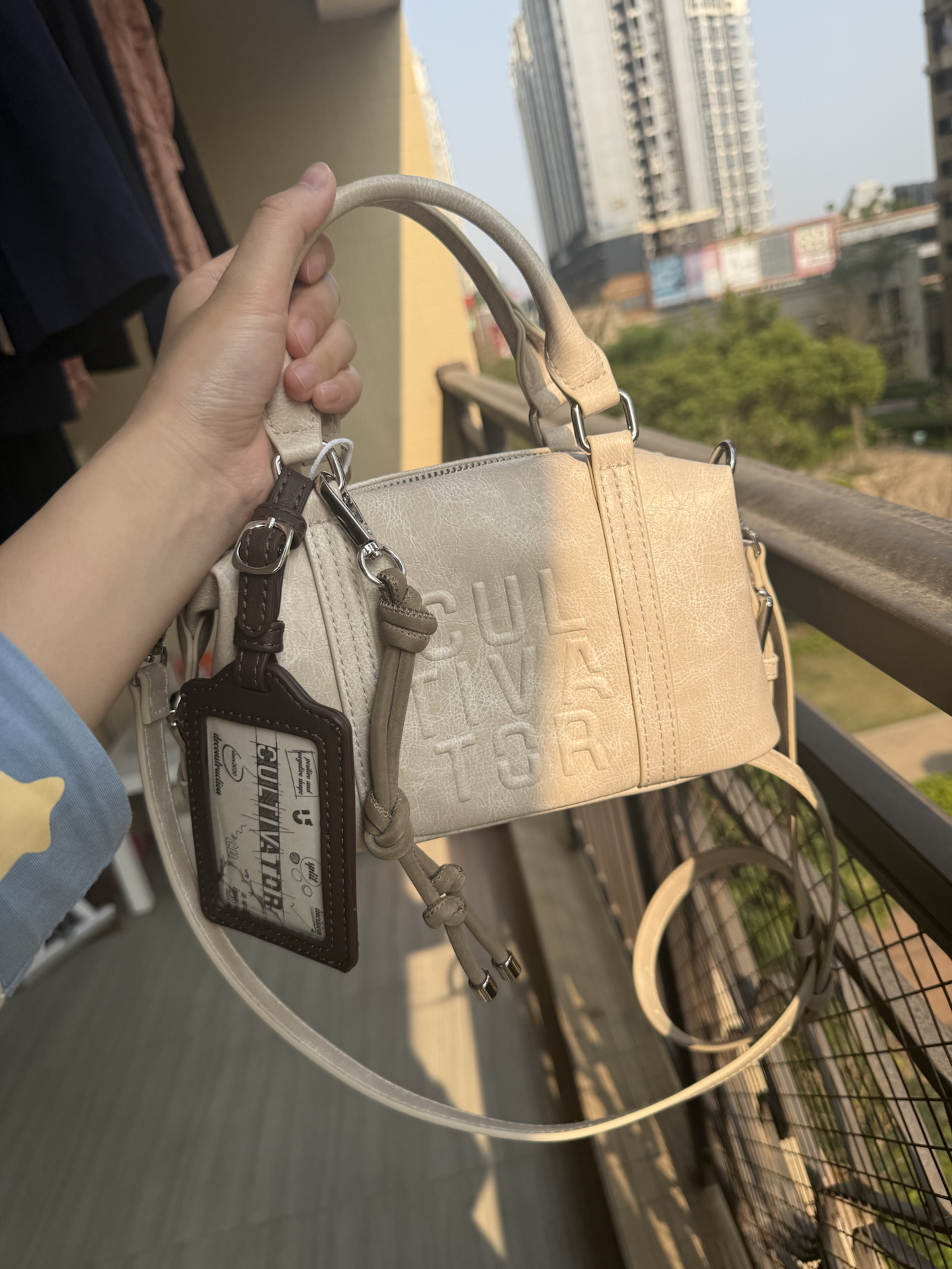 custom review-CULTIVATOR ПУ (полиуретан) Сумка через плечо Маленькая Унисекс Розовый Красный Экрю