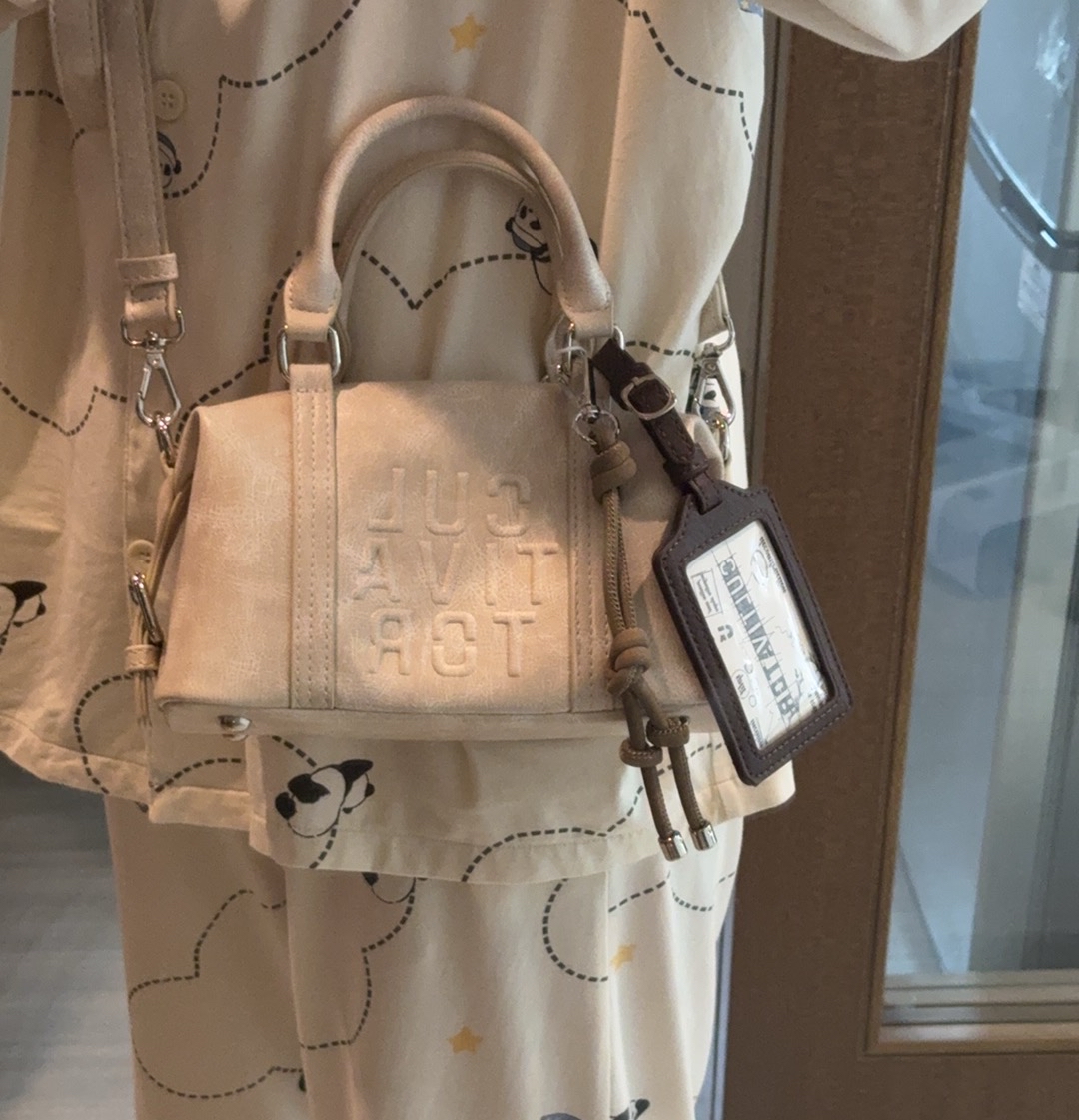 custom review-CULTIVATOR ПУ (полиуретан) Сумка через плечо Маленькая Унисекс Розовый Красный Экрю