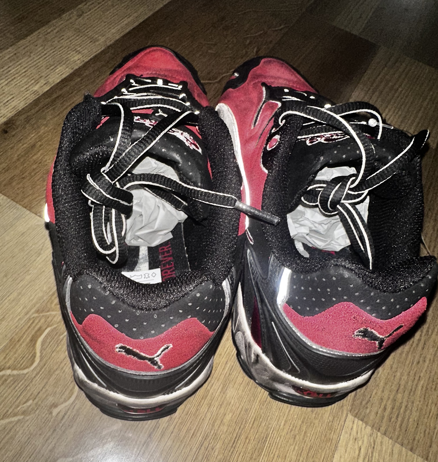 custom review-ASAP ROCKY X PUMA Inhale Аbrasion Resistant Дышащий Низкий Топ Повседневная Обувь Унисекс Красный Коричневый