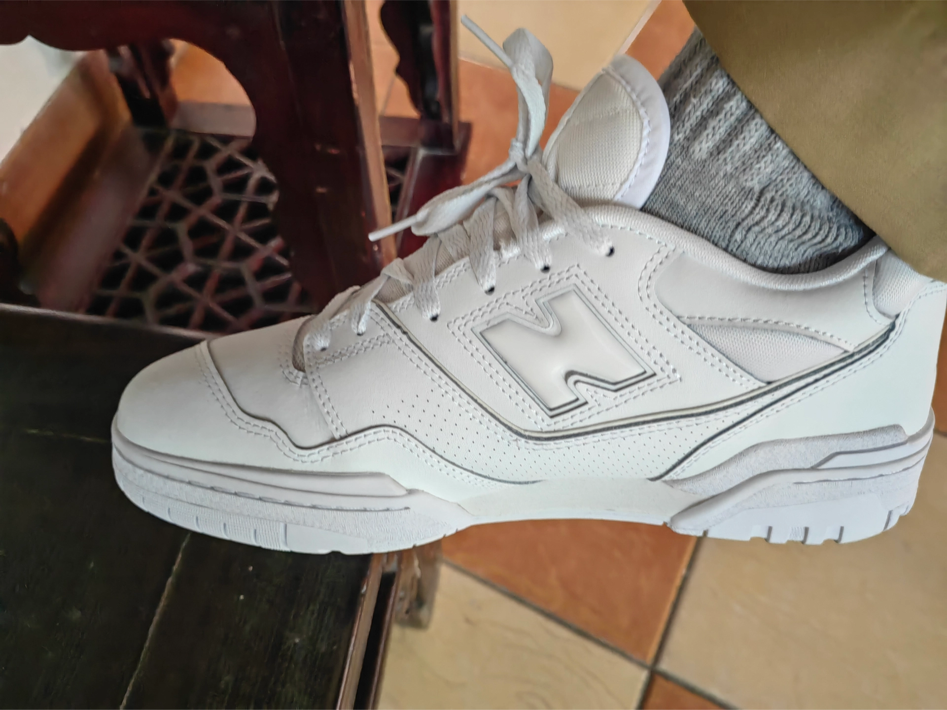 custom review-New Balance NB 550 'Белый' Низкий Топ Винтажные Баскетбольные Кроссовки Унисекс Белый