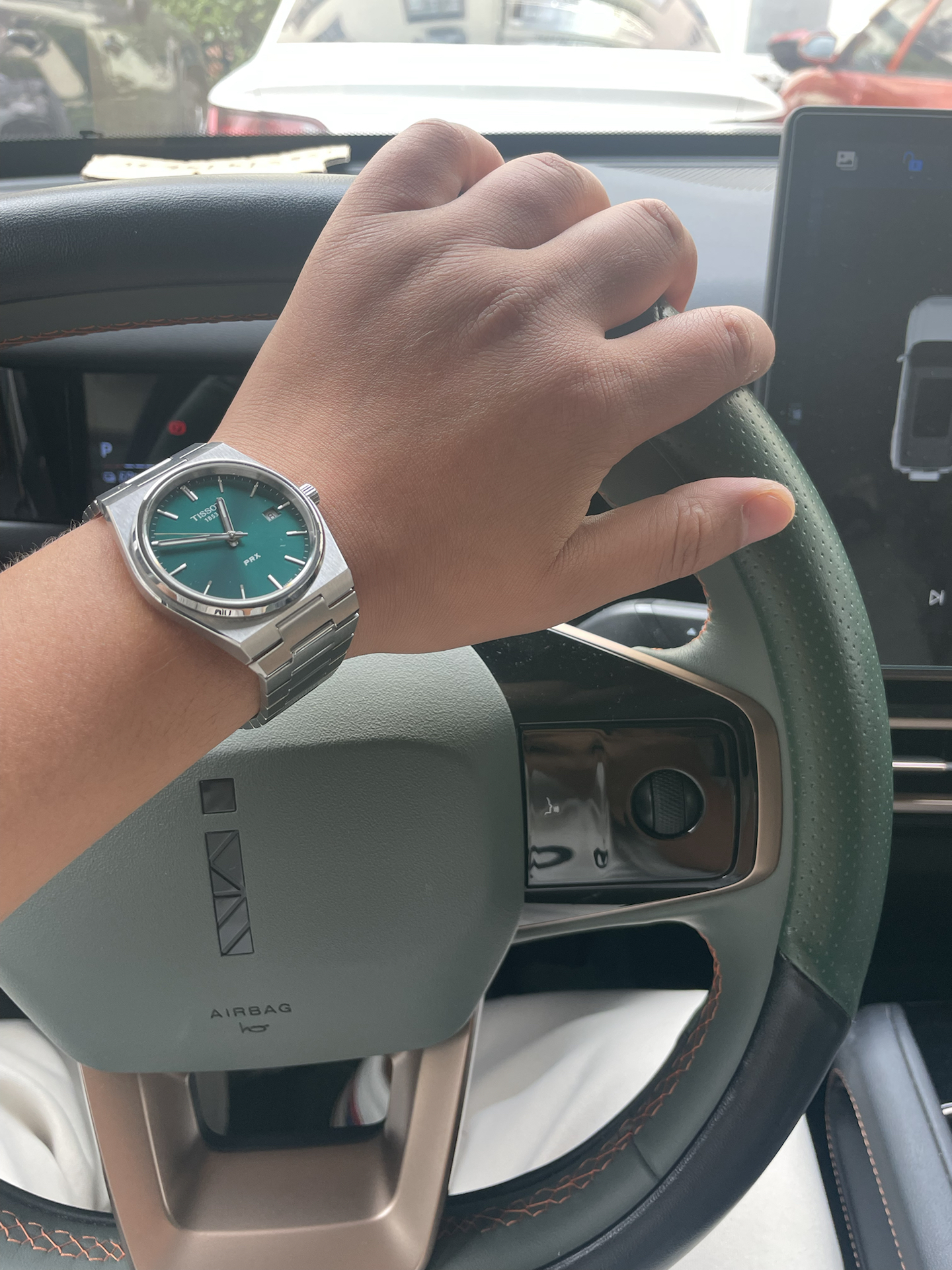 custom review-Tissot PRX Super Player Series Кварцевый механизм Мужские часы Циферблат 40 мм Зеленый Нержавеющая сталь Корпус