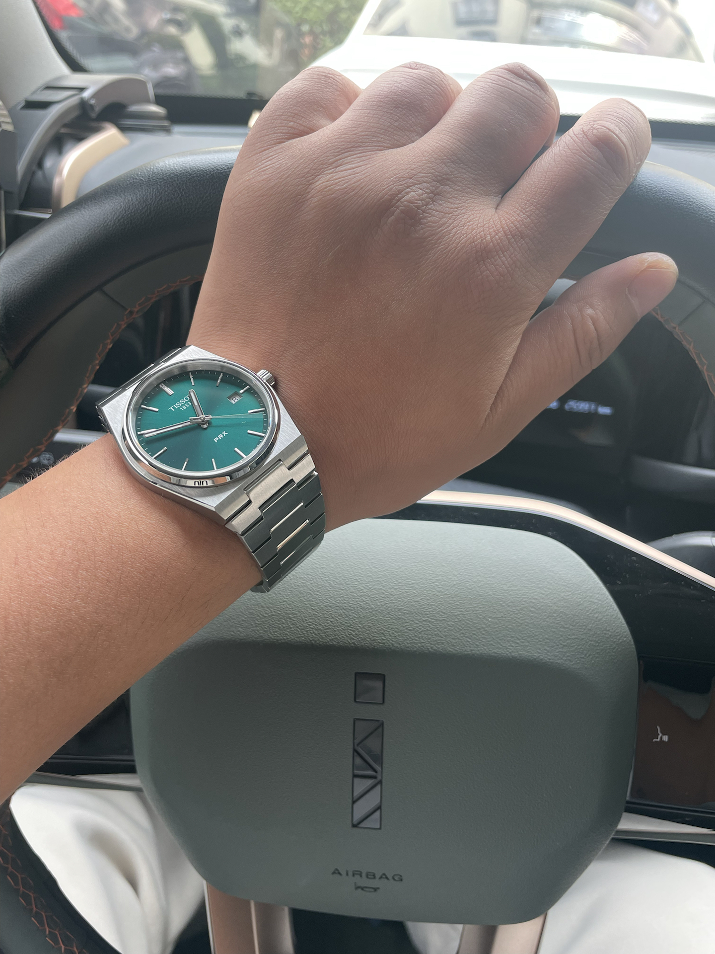 custom review-Tissot PRX Super Player Series Кварцевый механизм Мужские часы Циферблат 40 мм Зеленый Нержавеющая сталь Корпус