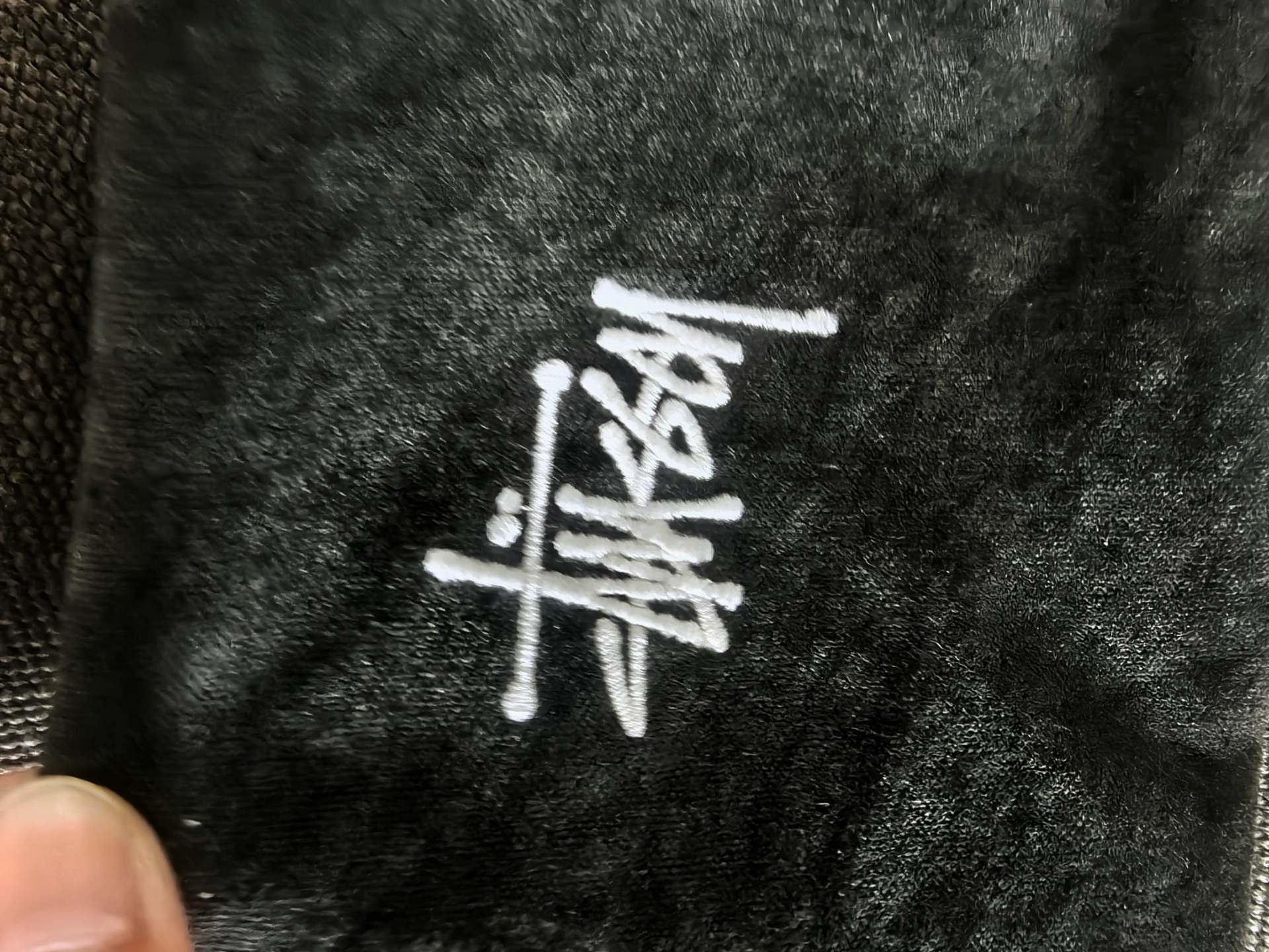 custom review-Stussy Мягкий Хлопок Сумка через плечо Стандартная (Стандартная) Унисекс Черная