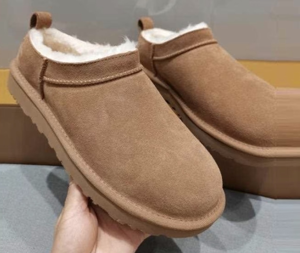 custom review-UGG Классический Micro Thermal Снежные ботинки Женские Коричневые