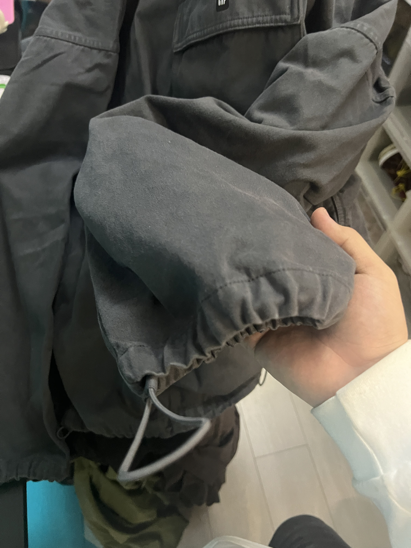 custom review-YEEZY x Gap X Balenciaga Куртка Унисекс Бирюзовый