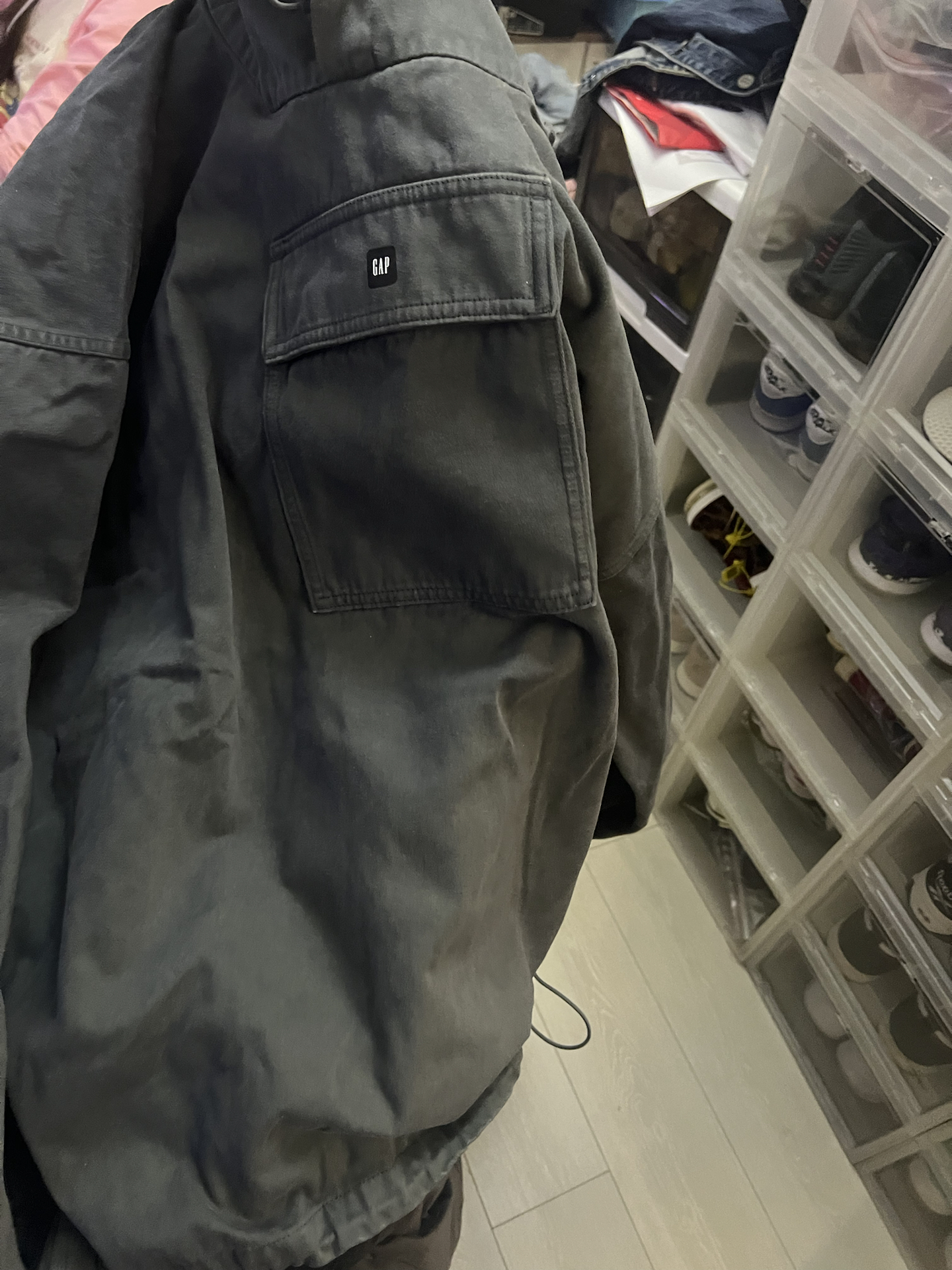 custom review-YEEZY x Gap X Balenciaga Куртка Унисекс Бирюзовый