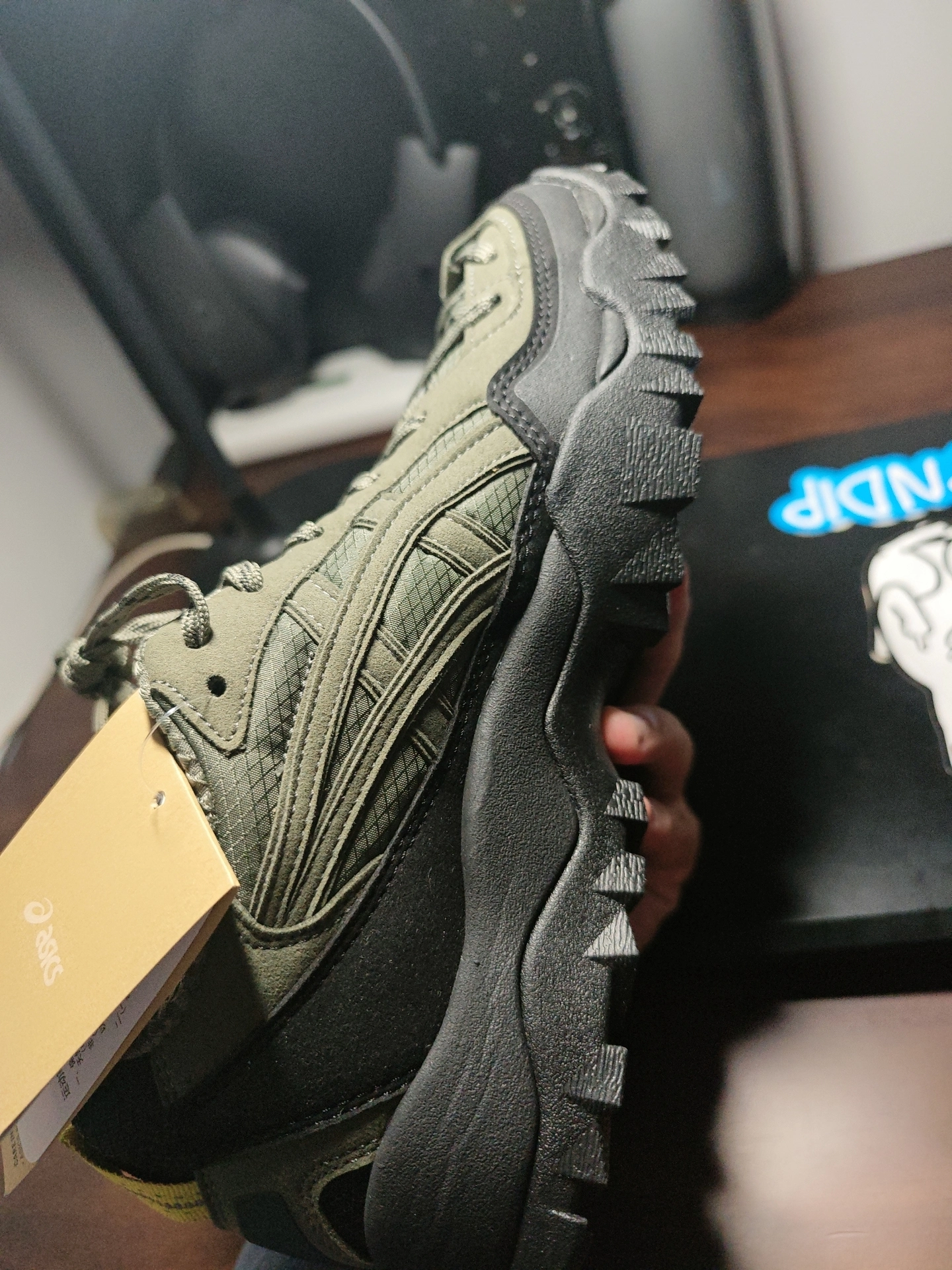 custom review-Asics Гель PICKAX Low Топ Повседневная обувь Унисекс Армейский зеленый