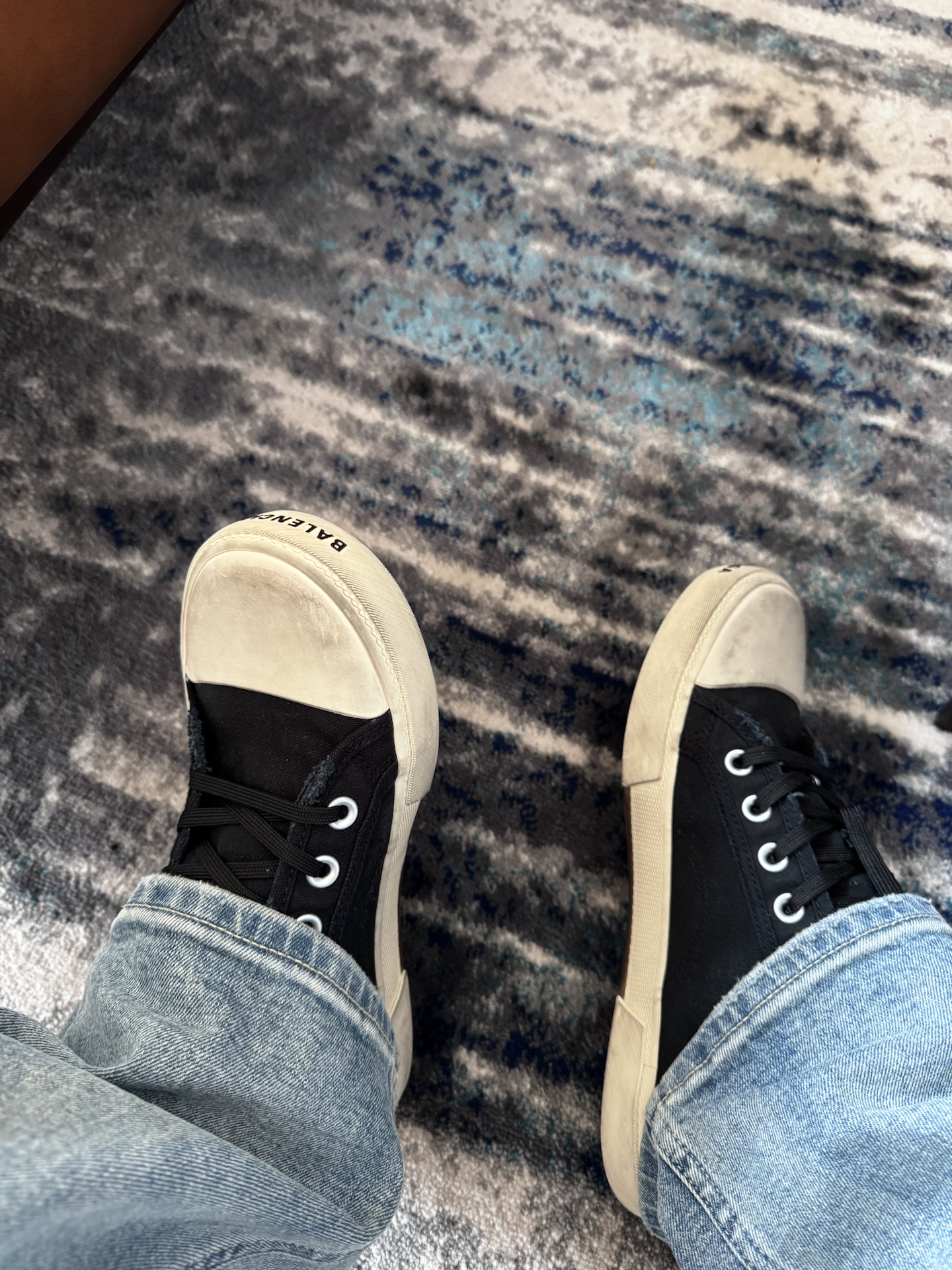 custom review-Balenciaga Paris Низкий Топ Стильные Скейтбординги Мужской Черный Потертый