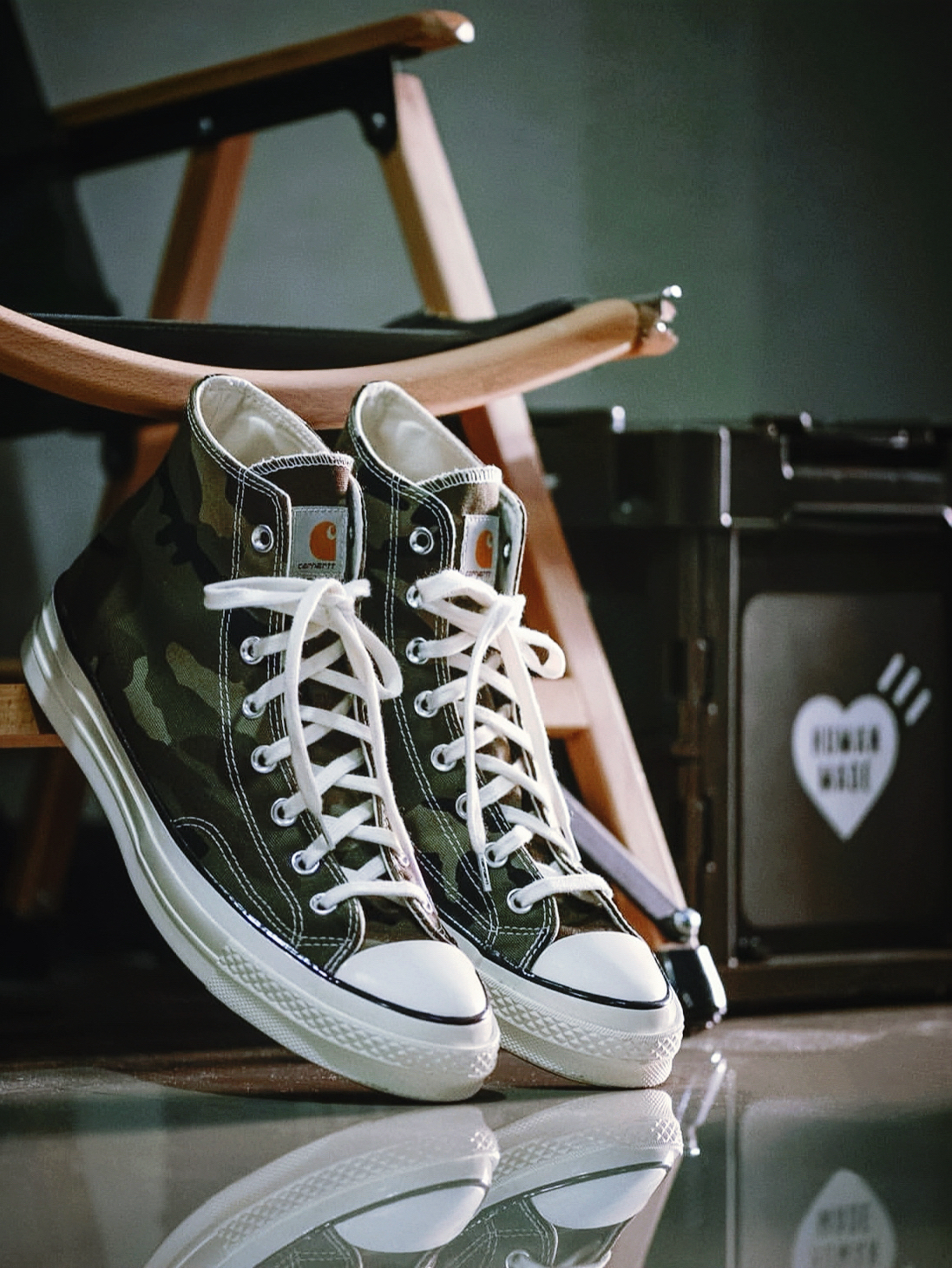 迷彩风暴|converse x carhartt联名款帆布鞋