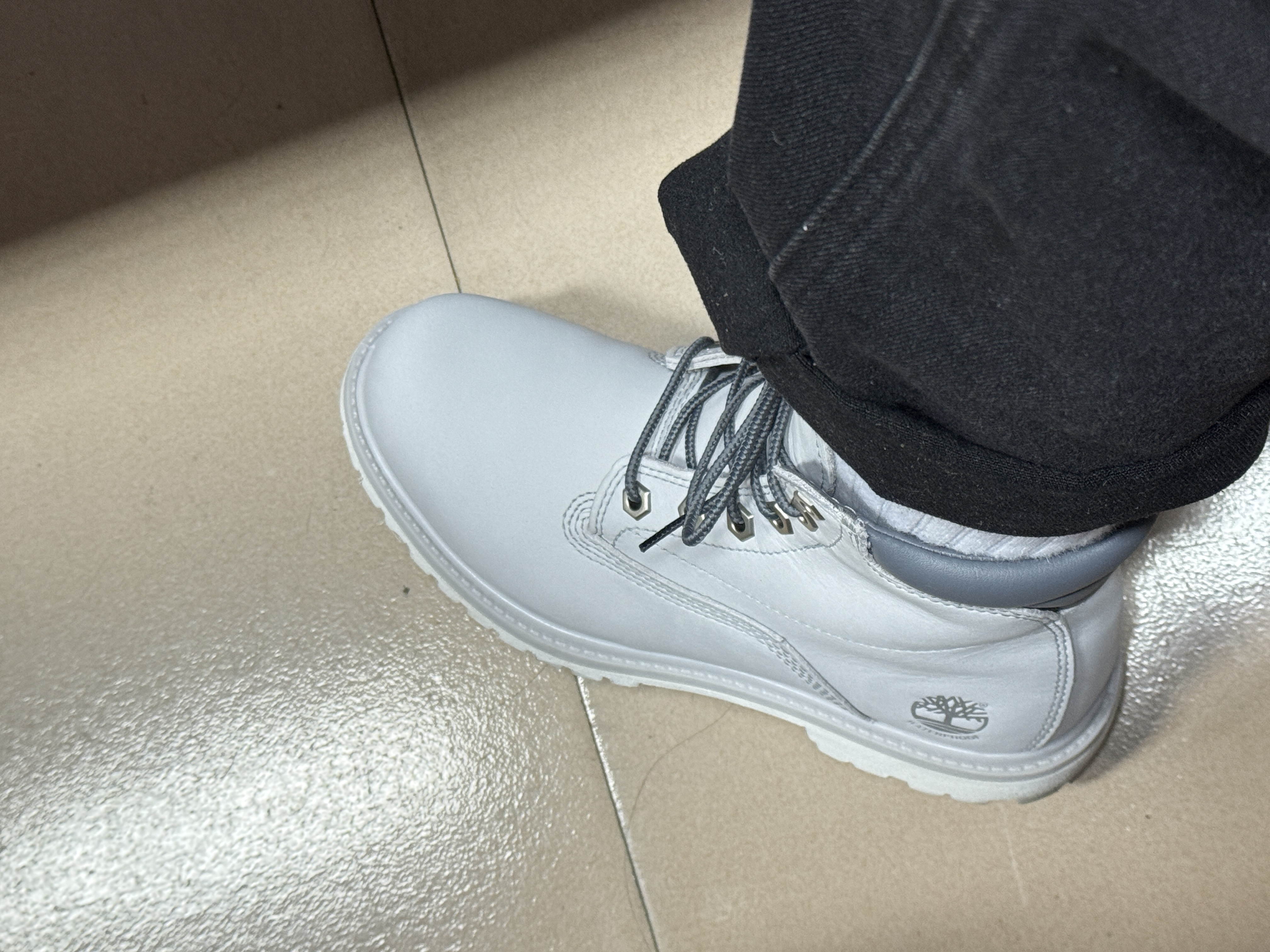 custom review-Timberland Waterville 6in Basic WP Средняя высота Армейские ботинки Женские Светло-серый