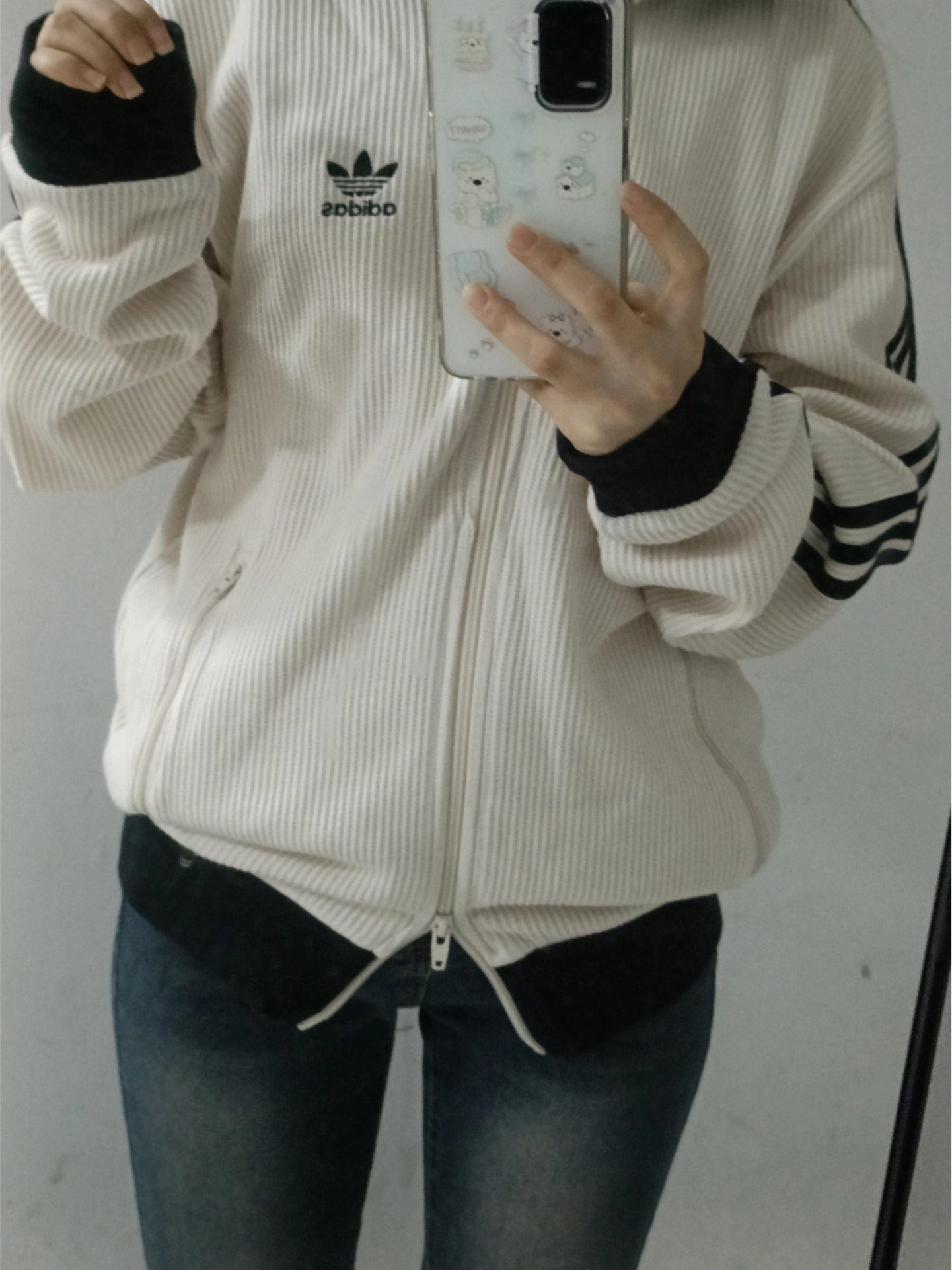 custom review-Adidas Originals Куртки и Пальто Унисекс Magic White