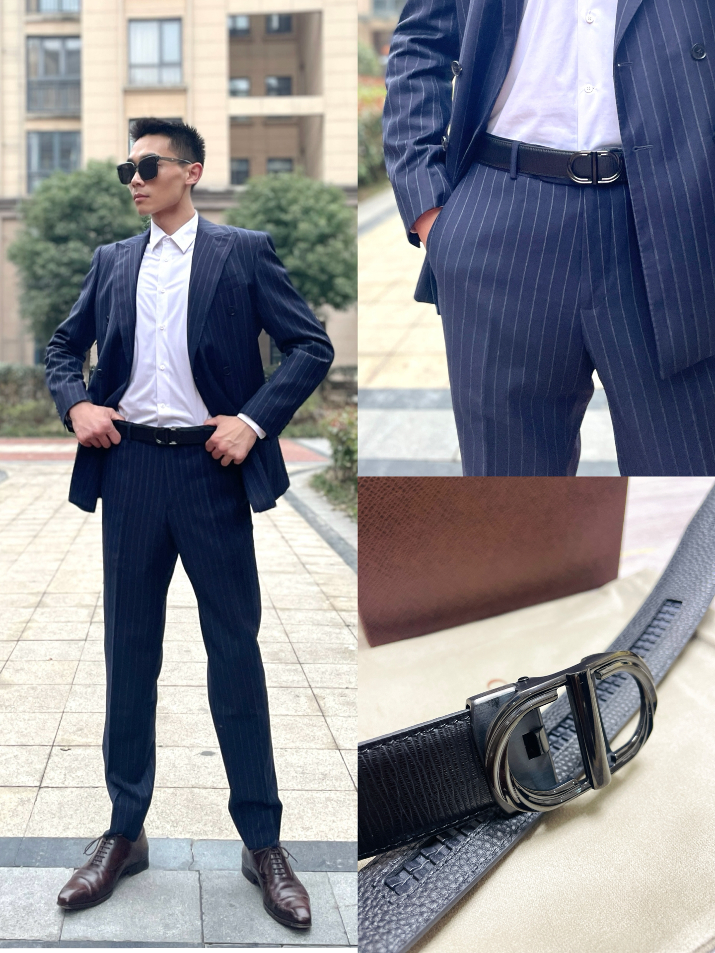 而一条好皮带的加持会让人看起来更加的沉稳我今天系的这一条皮带是