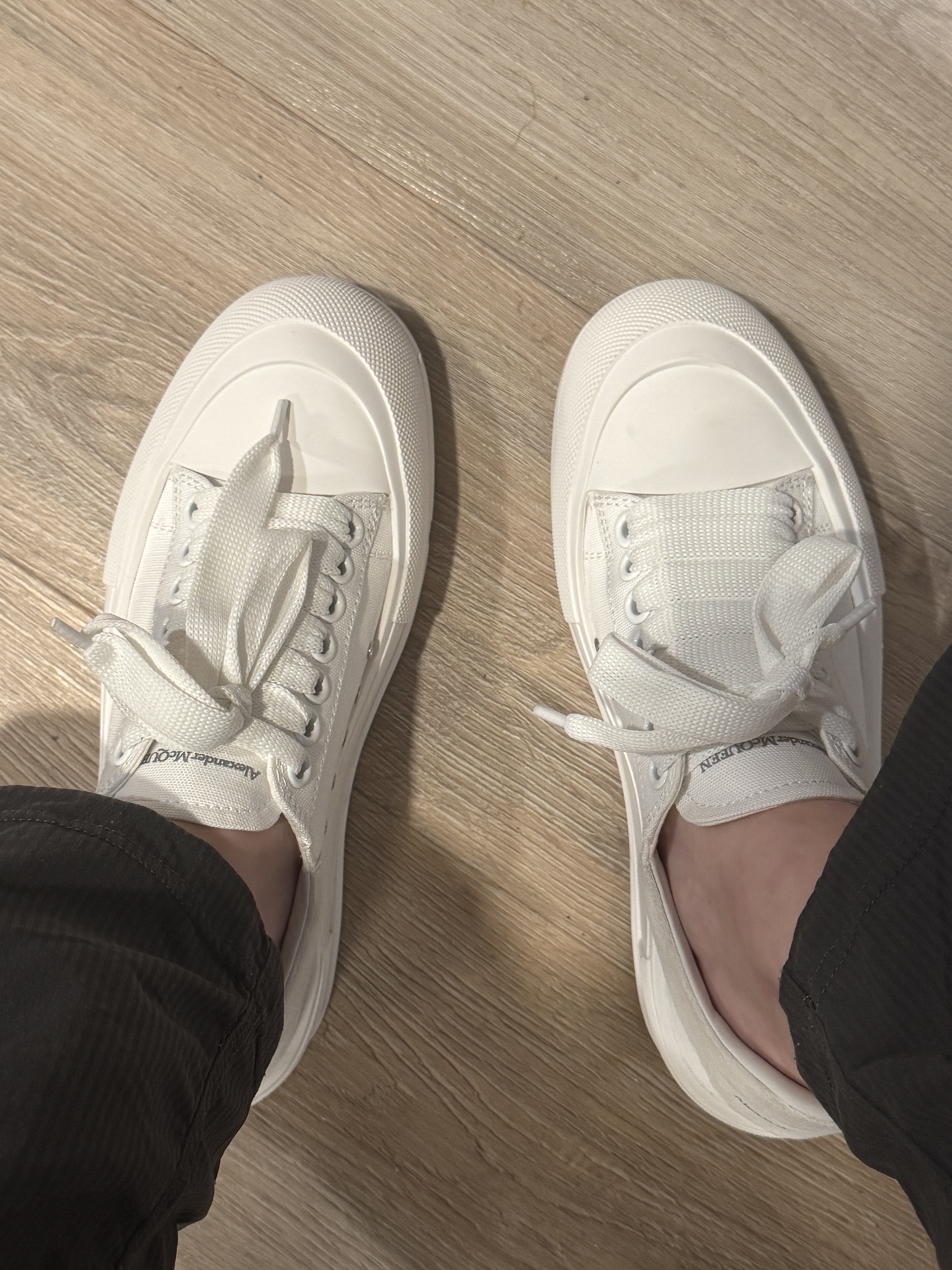 麦昆帆布鞋 deck